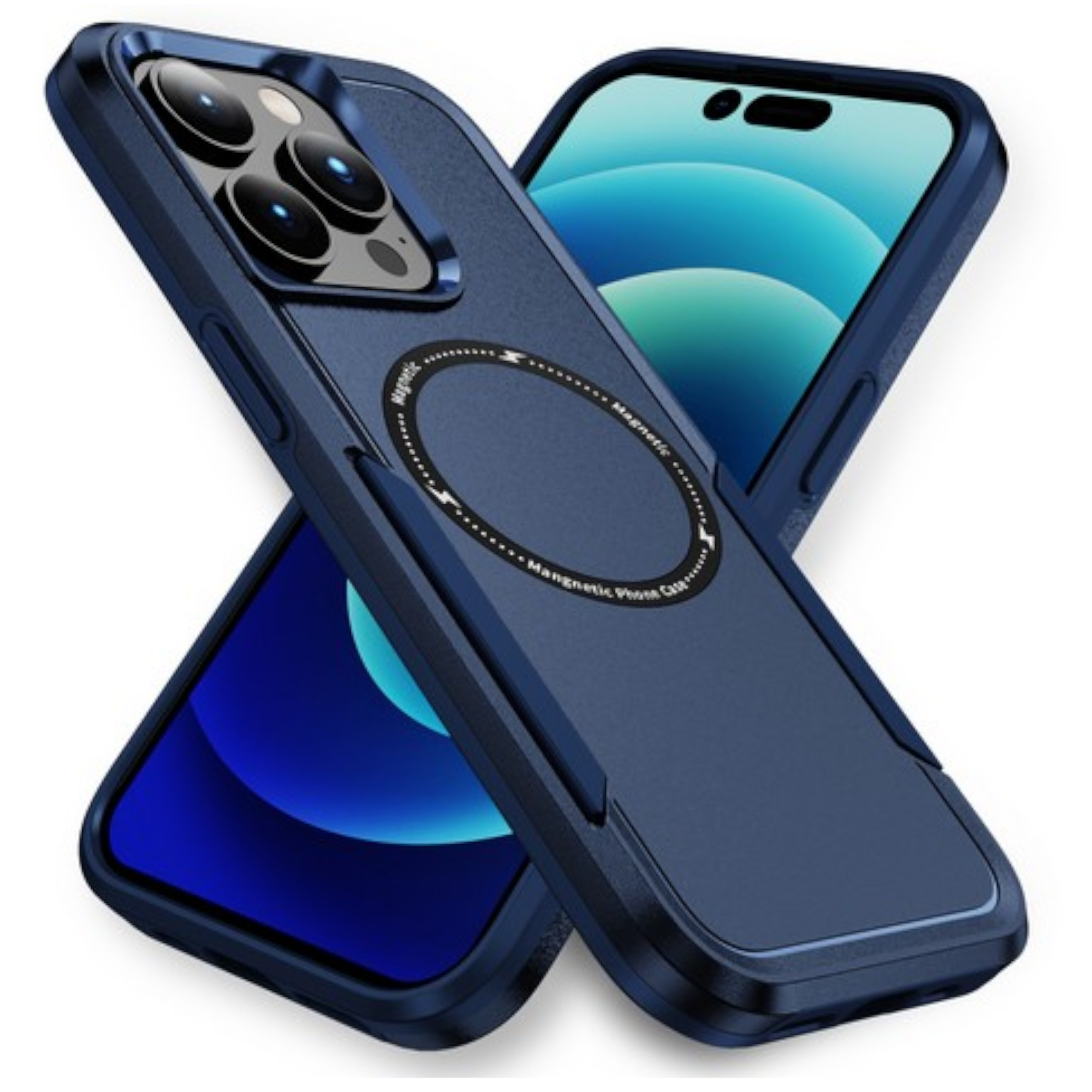 For Apple iPhone 16 Heavy Duty 2in1 TPU Compatible with Magsafe Case Cover - Picture 23 of 41