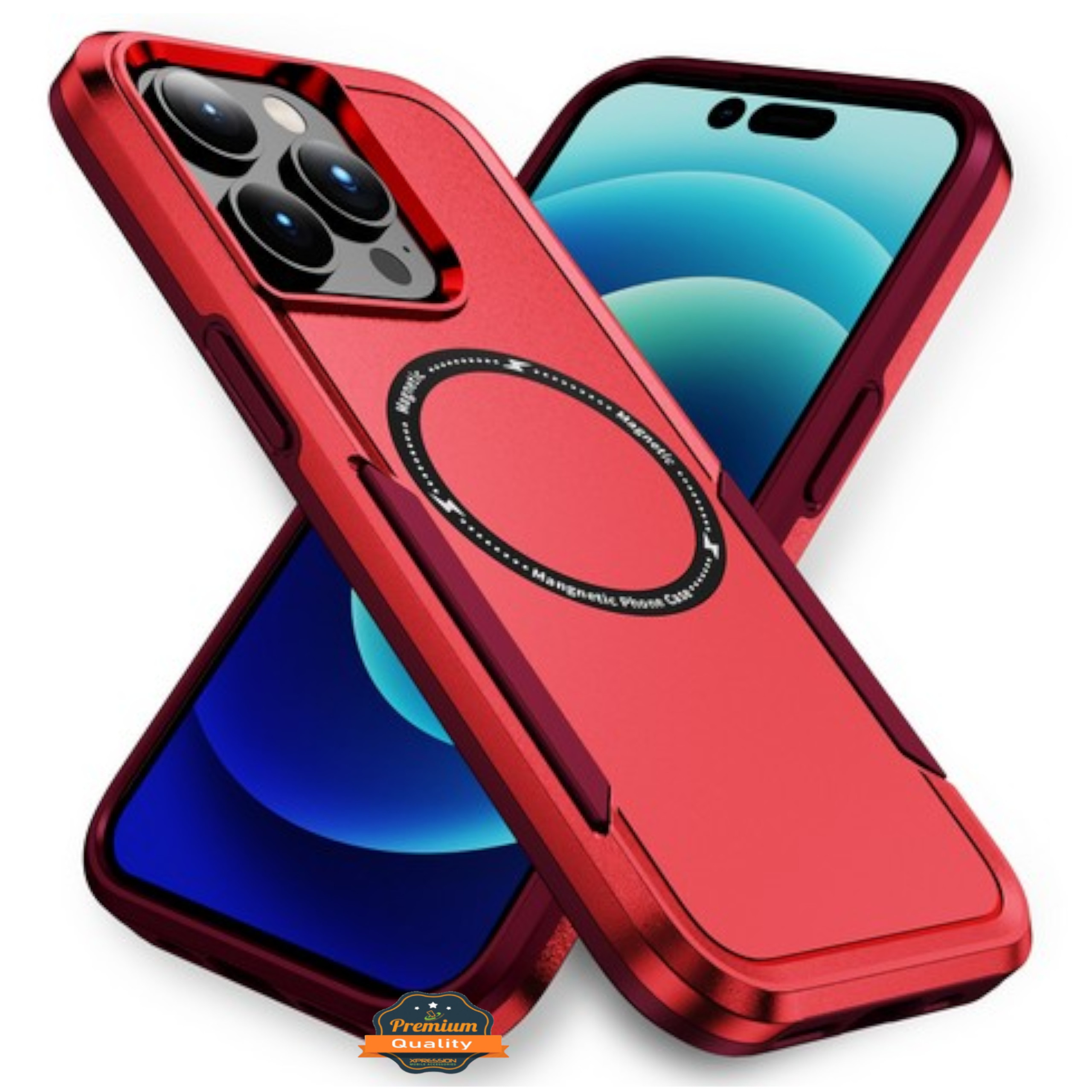 For Apple iPhone 16 Heavy Duty 2in1 TPU Compatible with Magsafe Case Cover - Picture 32 of 41