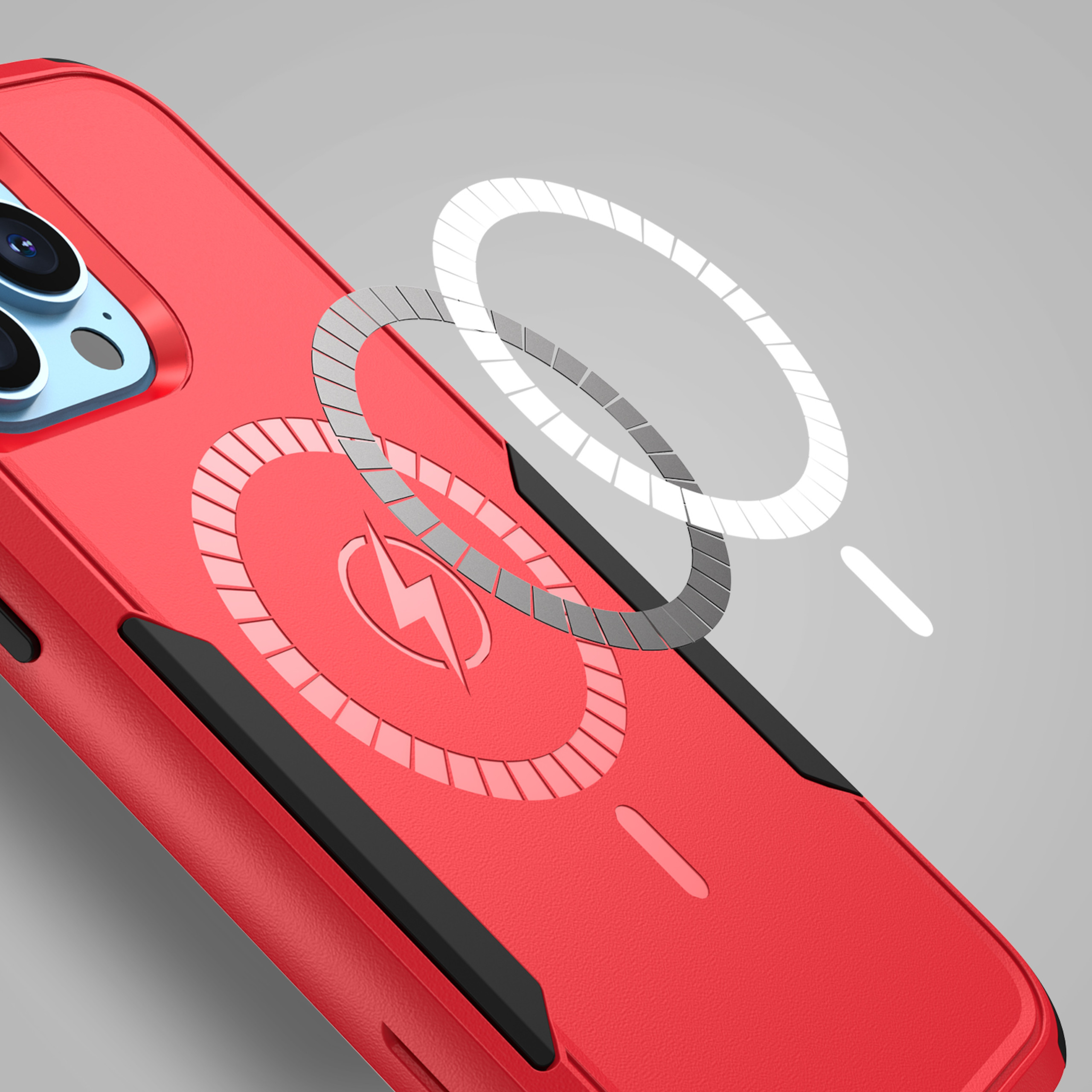 For Apple iPhone 16 Heavy Duty 2in1 TPU Compatible with Magsafe Case Cover - Picture 35 of 41