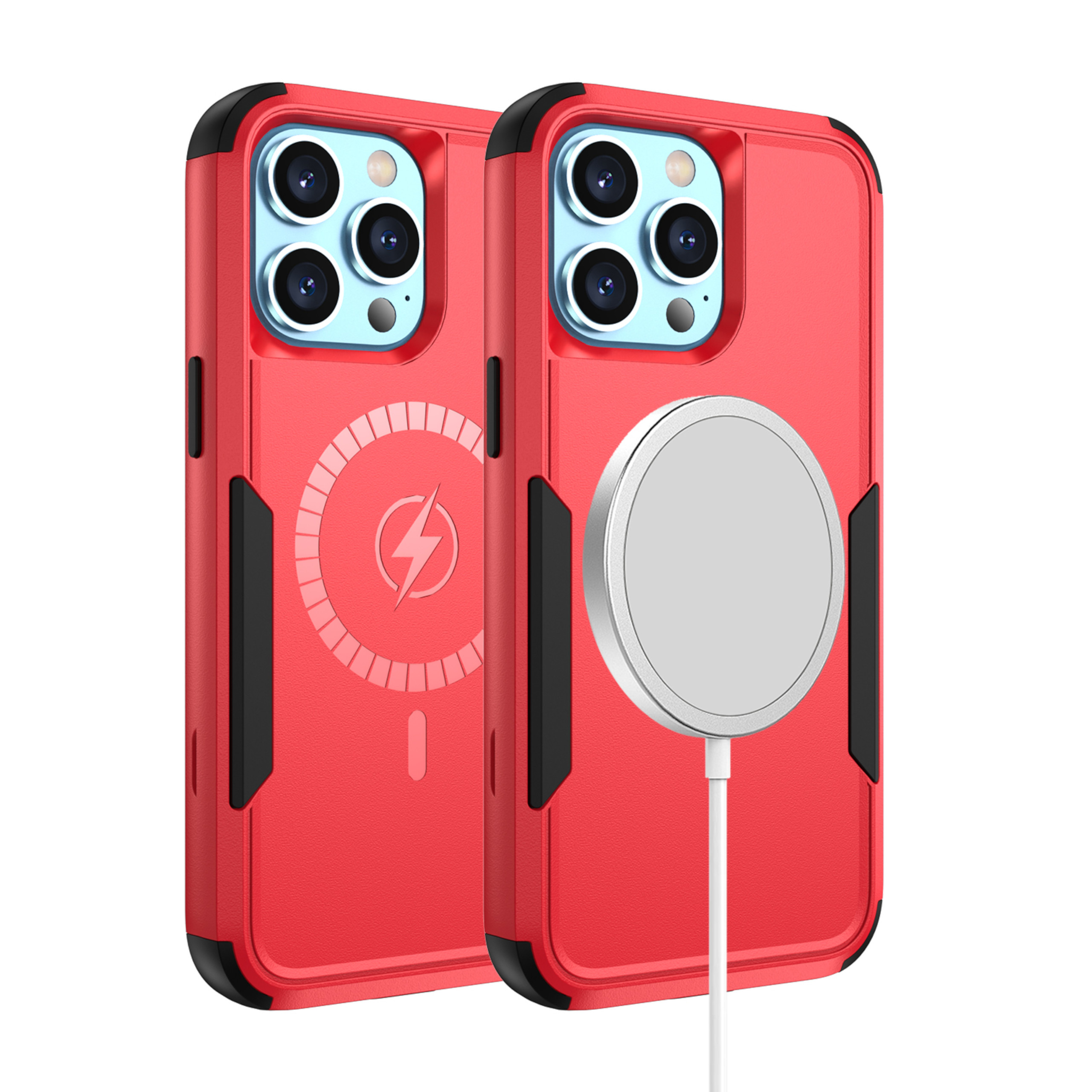 For Apple iPhone 16 Heavy Duty 2in1 TPU Compatible with Magsafe Case Cover - Picture 34 of 41