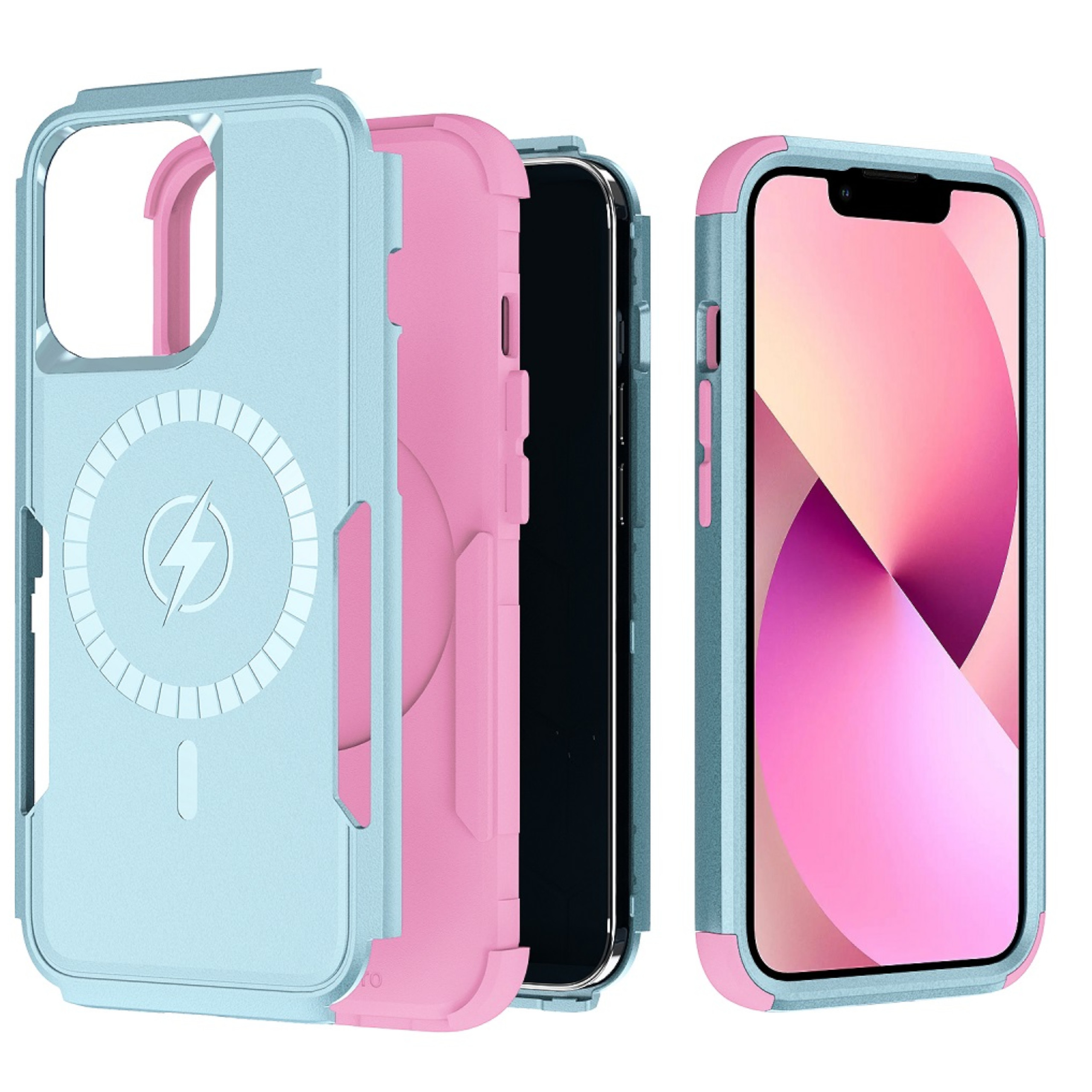 For Apple iPhone 16 Heavy Duty 2in1 TPU Compatible with Magsafe Case Cover - Picture 39 of 41