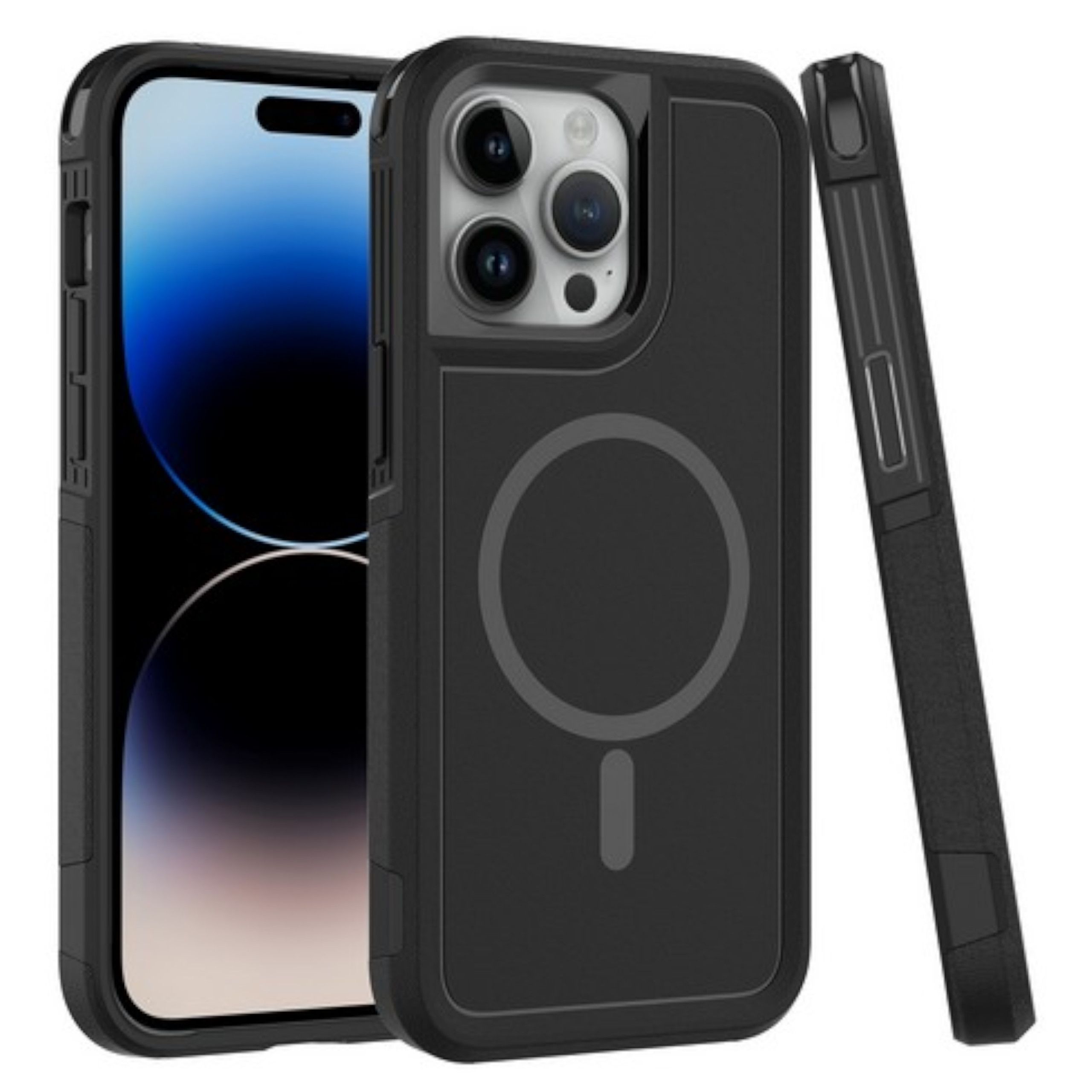 For Apple iPhone 16 Heavy Duty 2in1 TPU Compatible with Magsafe Case Cover - Picture 36 of 41