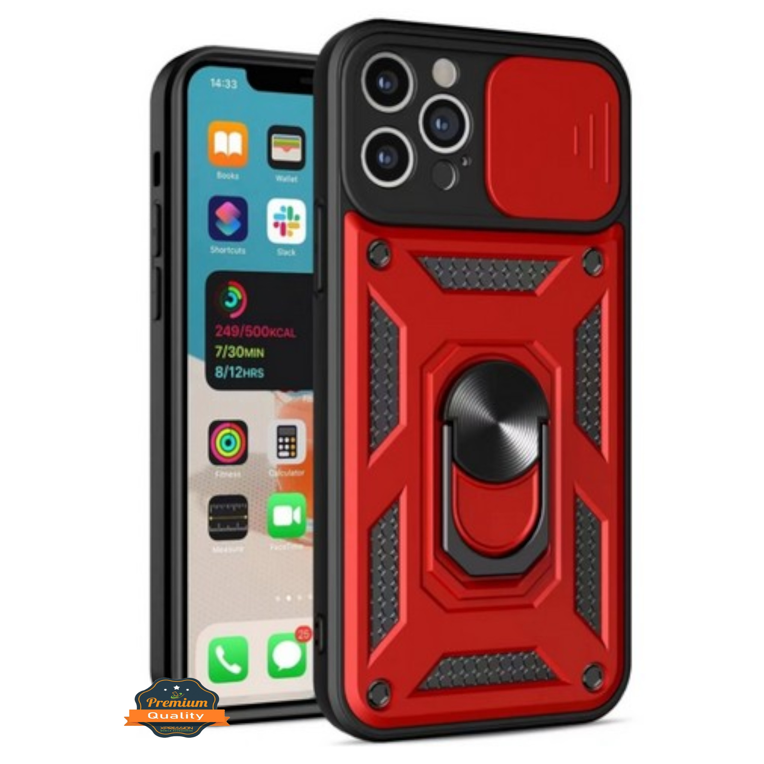 For Apple iPhone 16 Built in Camera Lens Protection & Ring Stand Case Cover - Picture 35 of 58