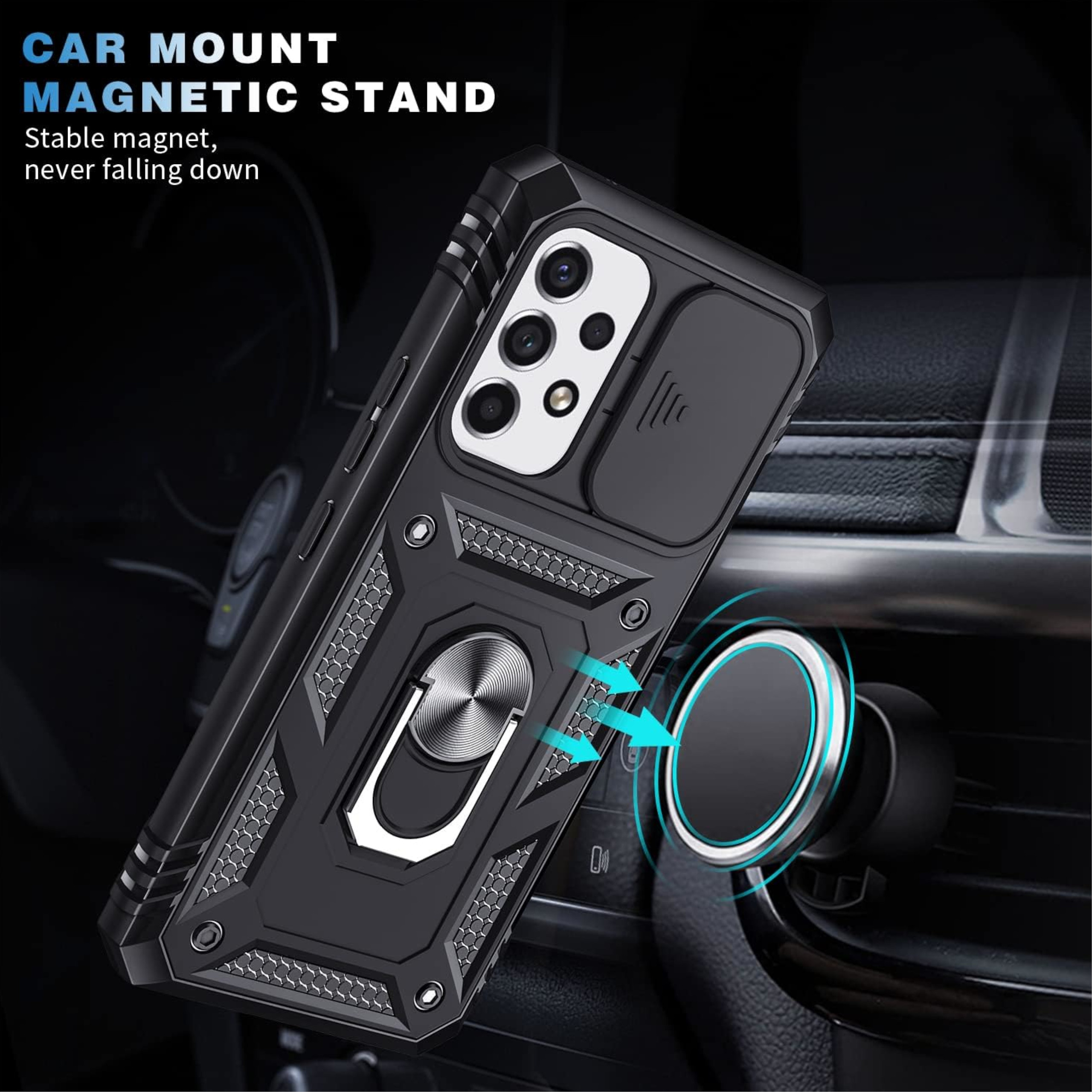 For Apple iPhone 16 Built in Camera Lens Protection & Ring Stand Case Cover - Picture 58 of 58