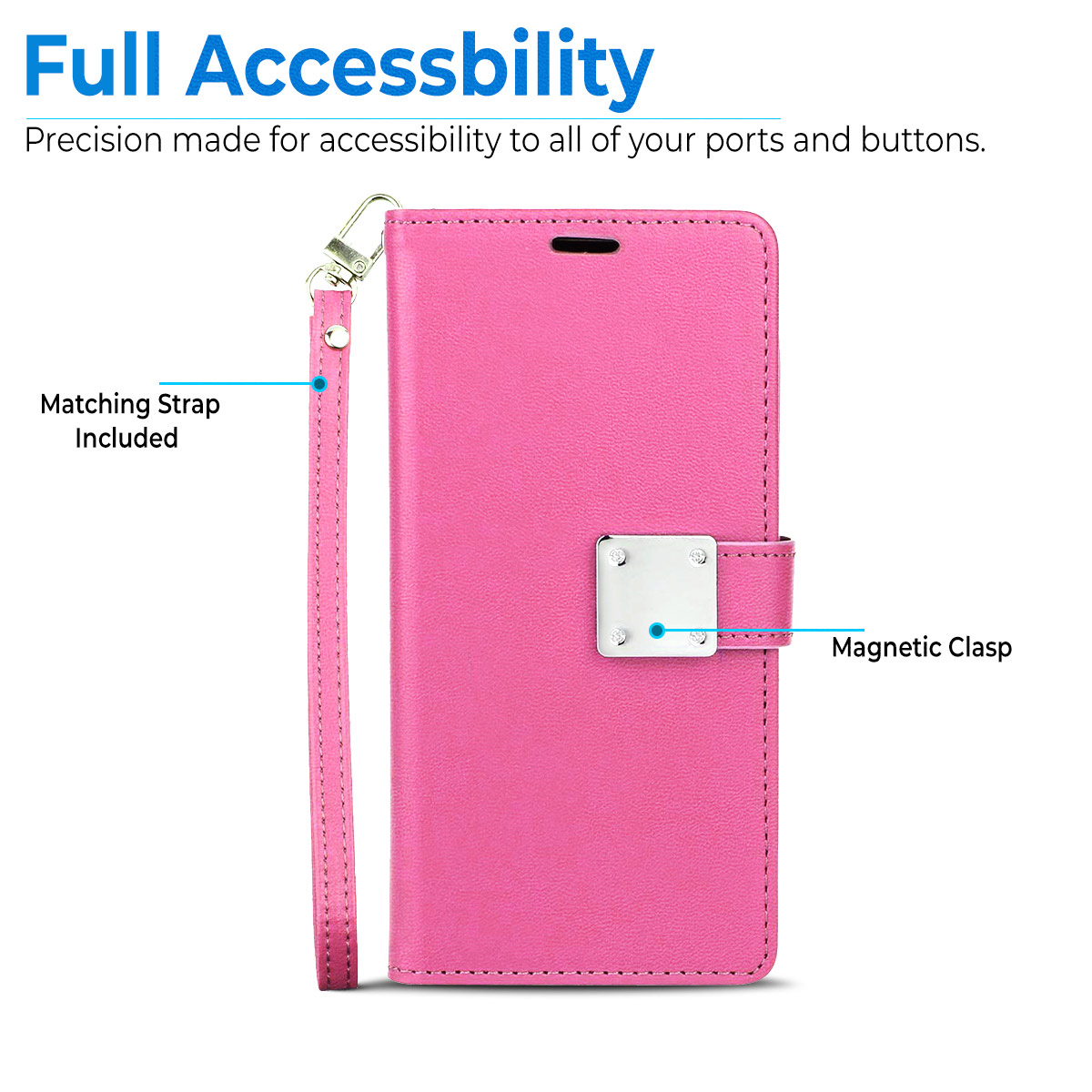 For Apple iPhone 16e / SE4 Wallet PU Leather 6 Card Slots Folio Pouch Case Cover - Picture 38 of 48