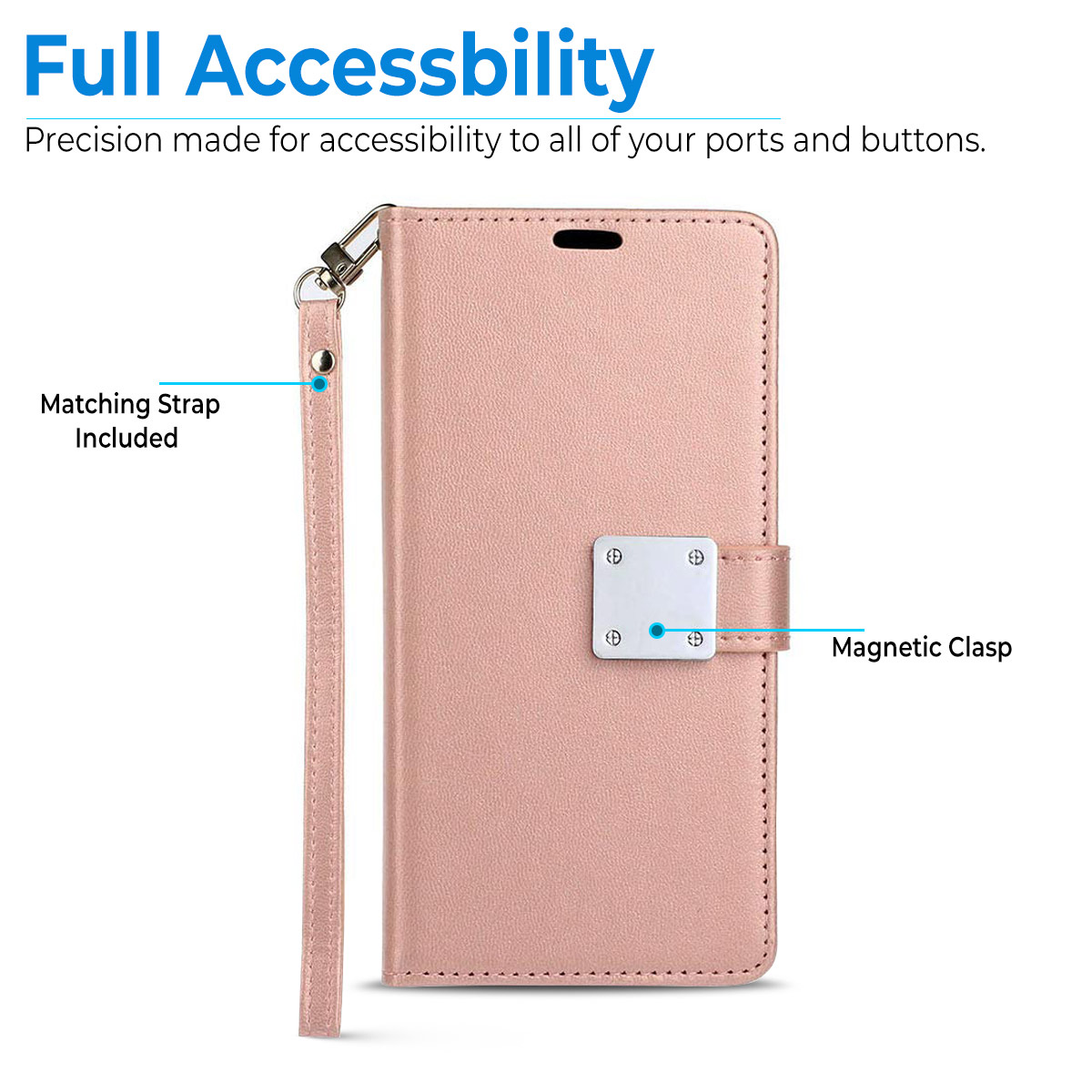 For Apple iPhone 16e / SE4 Wallet PU Leather 6 Card Slots Folio Pouch Case Cover - Picture 47 of 48