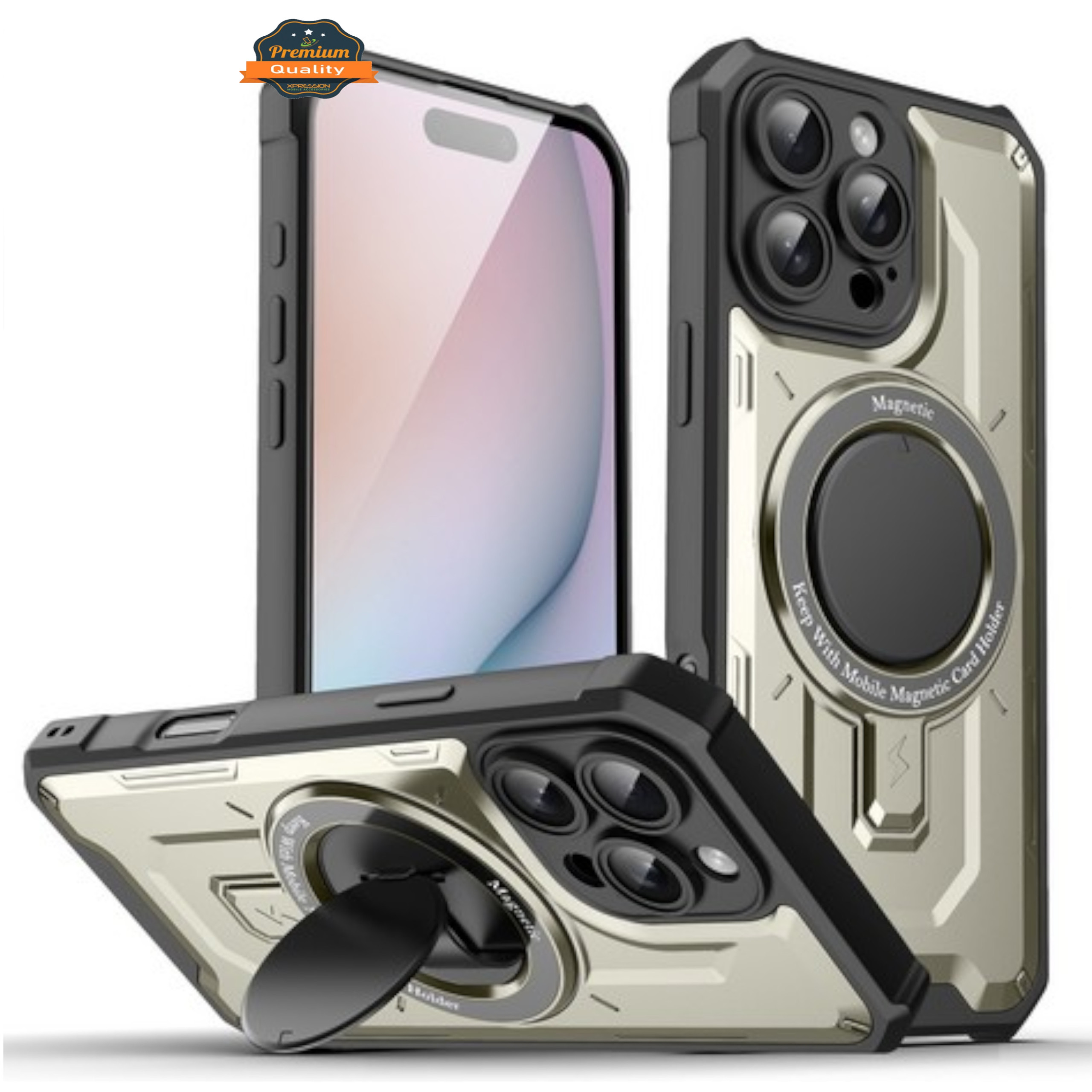 iPhone 16 Pro ケース＆iFace MagRing Holder iPhone 16 Pro Max Matte Finish Case | MagSafe Compatible