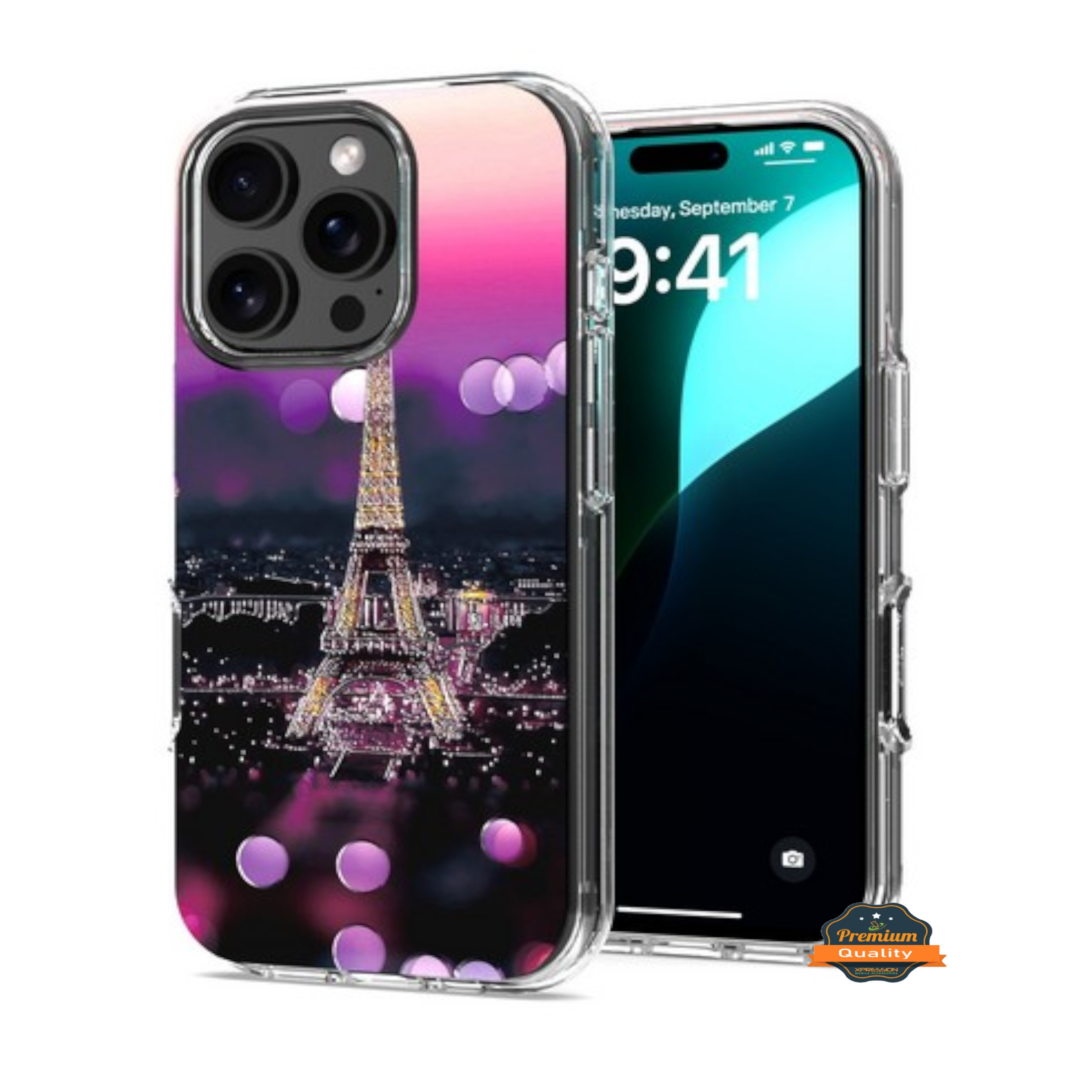 For Apple iPhone 16 Plus Hybrid Image Patterns Hard Back TPU Rubber Case Cover - Picture 42 of 56