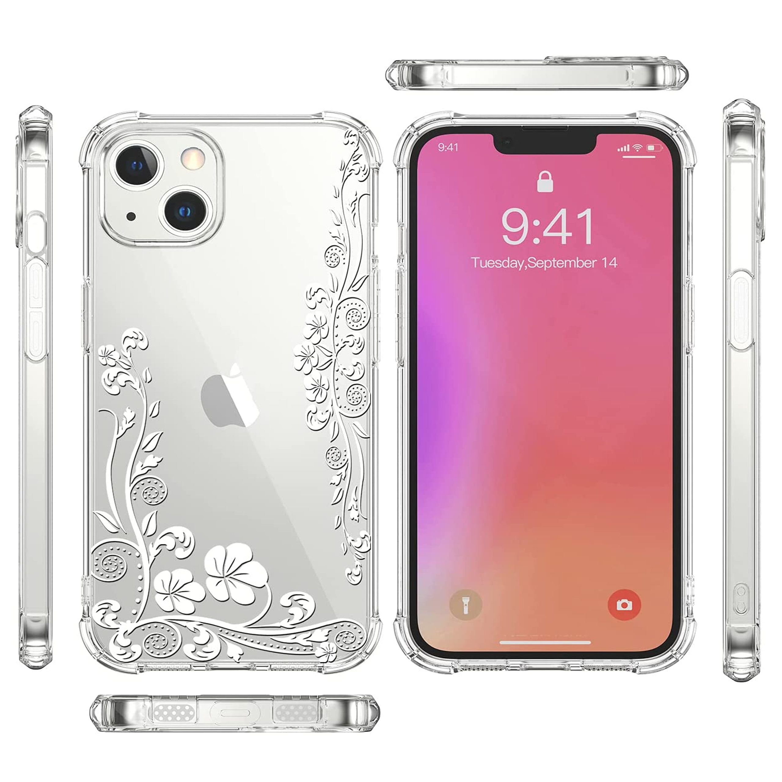 For Apple iPhone 16 Plus Hybrid Image Patterns Hard Back TPU Rubber Case Cover - Picture 54 of 56