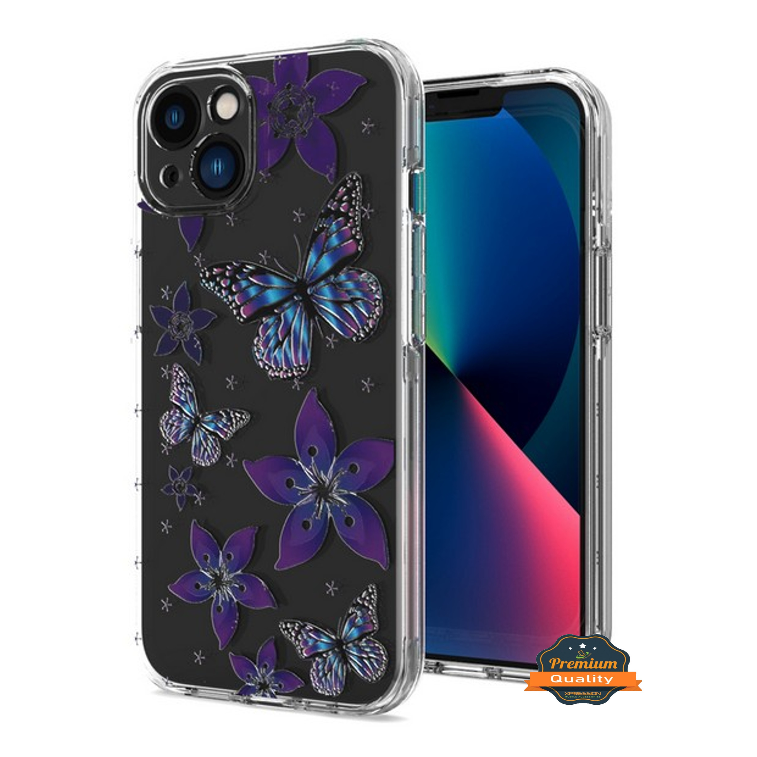 For Apple iPhone 16 Plus Hybrid Image Patterns Hard Back TPU Rubber Case Cover - Picture 11 of 56