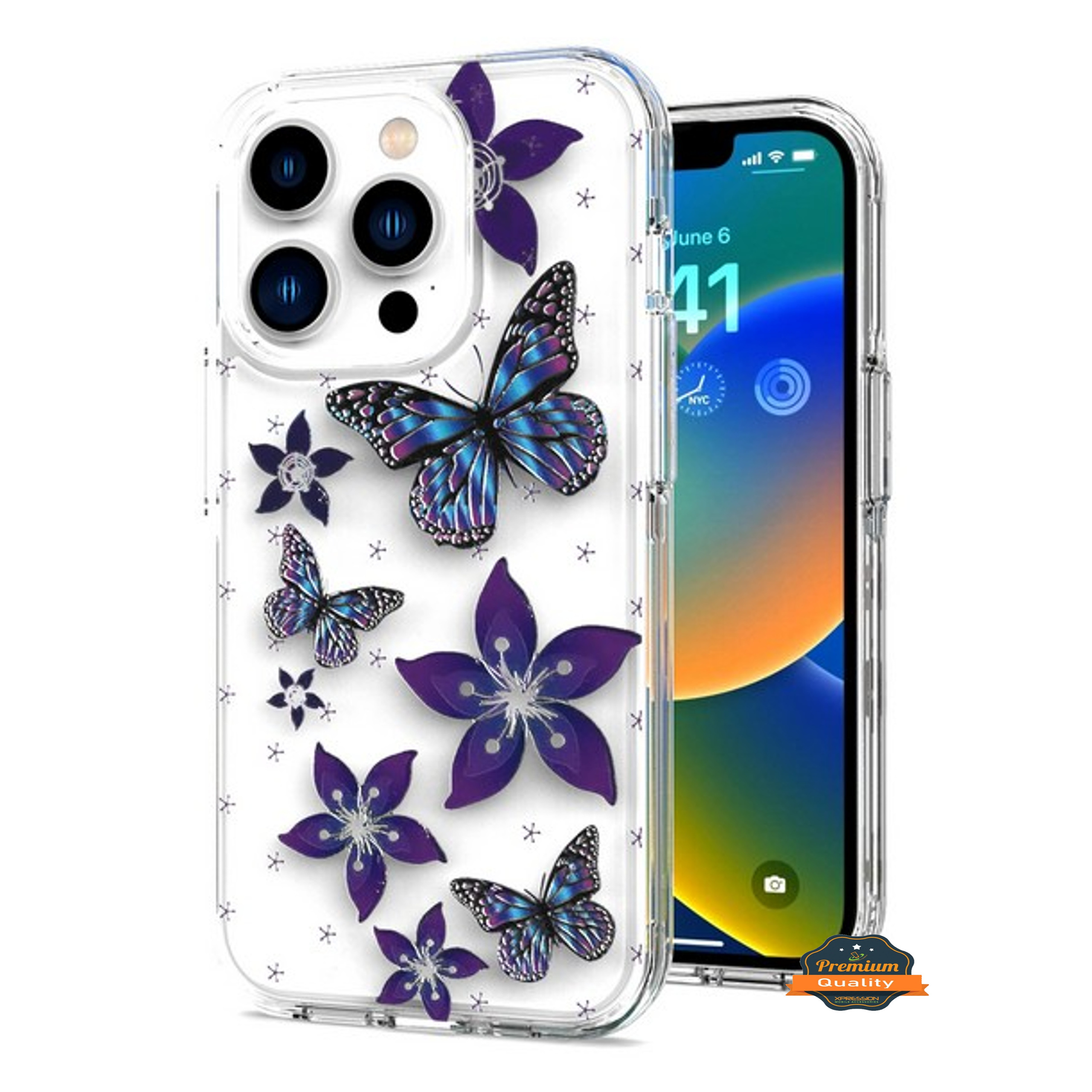 For Apple iPhone 16 Plus Hybrid Image Patterns Hard Back TPU Rubber Case Cover - Picture 9 of 56