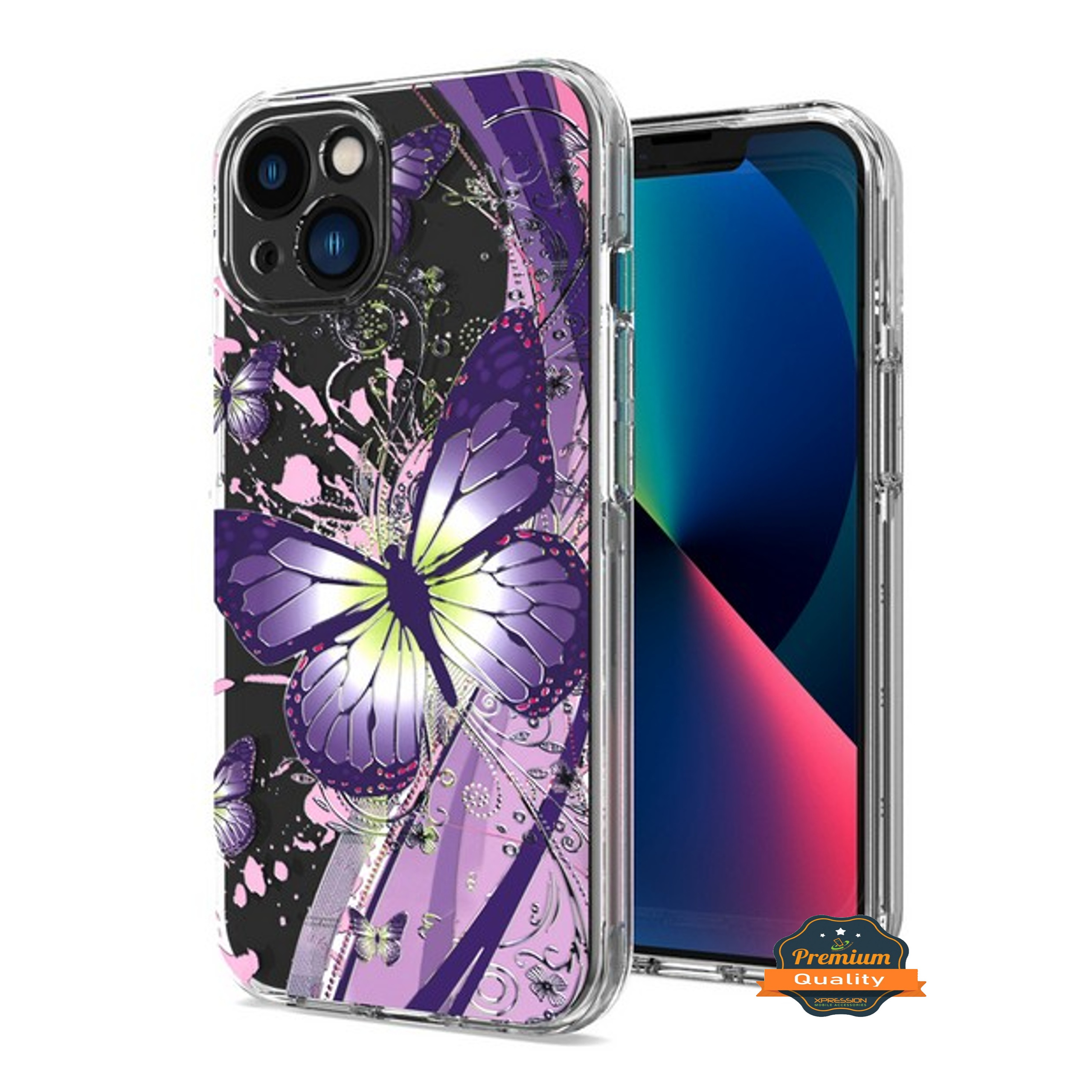 For Apple iPhone 16 Plus Hybrid Image Patterns Hard Back TPU Rubber Case Cover - Picture 19 of 56