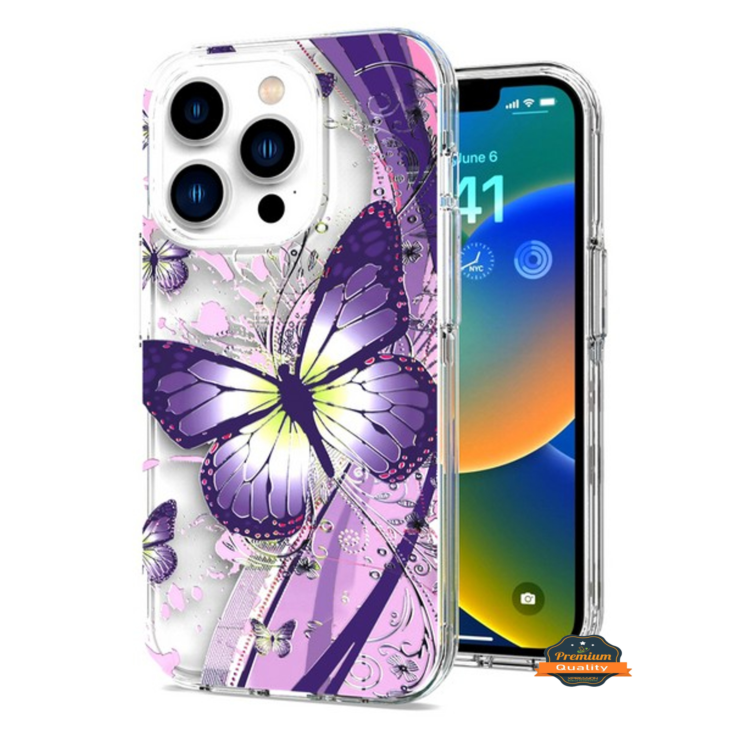 For Apple iPhone 16 Plus Hybrid Image Patterns Hard Back TPU Rubber Case Cover - Picture 17 of 56