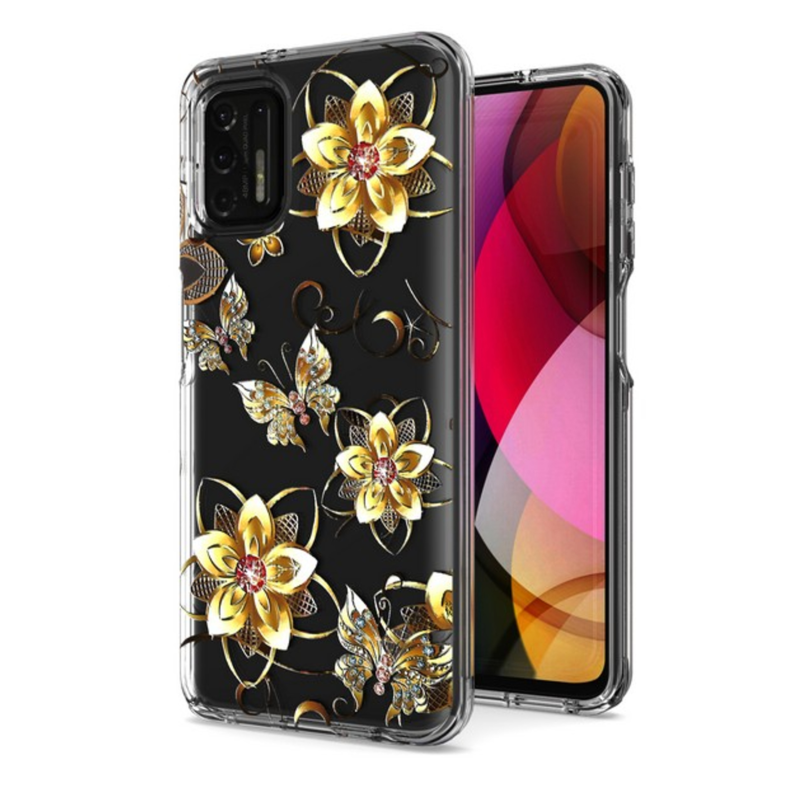 For Apple iPhone 16 Plus Hybrid Image Patterns Hard Back TPU Rubber Case Cover - Picture 36 of 56