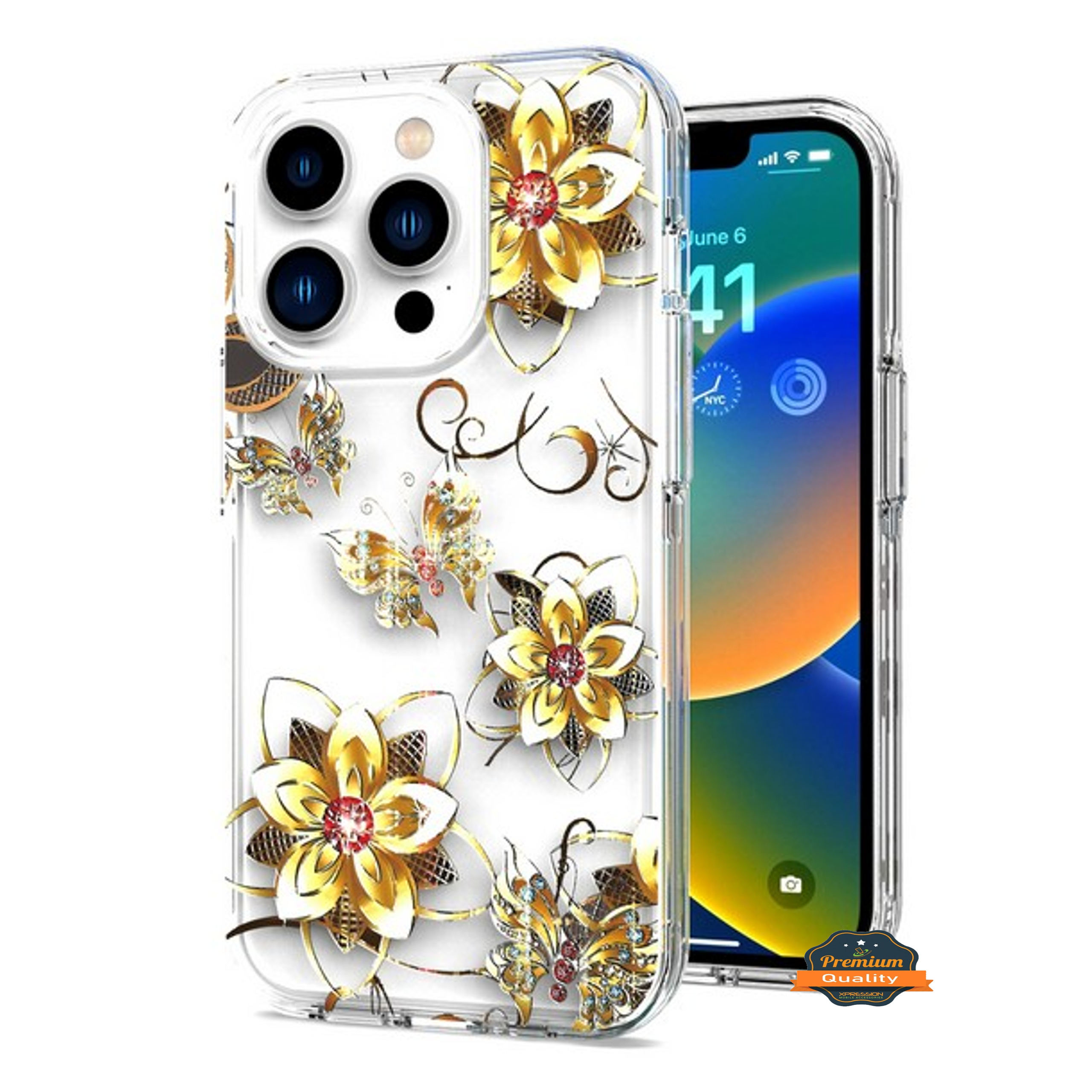 For Apple iPhone 16 Plus Hybrid Image Patterns Hard Back TPU Rubber Case Cover - Picture 33 of 56