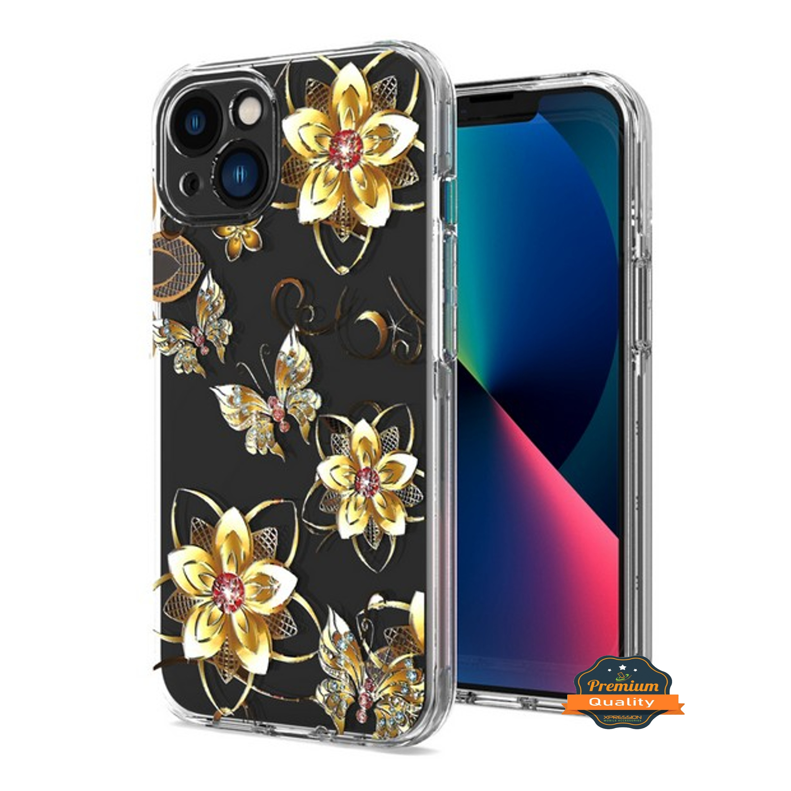 For Apple iPhone 16 Plus Hybrid Image Patterns Hard Back TPU Rubber Case Cover - Picture 35 of 56