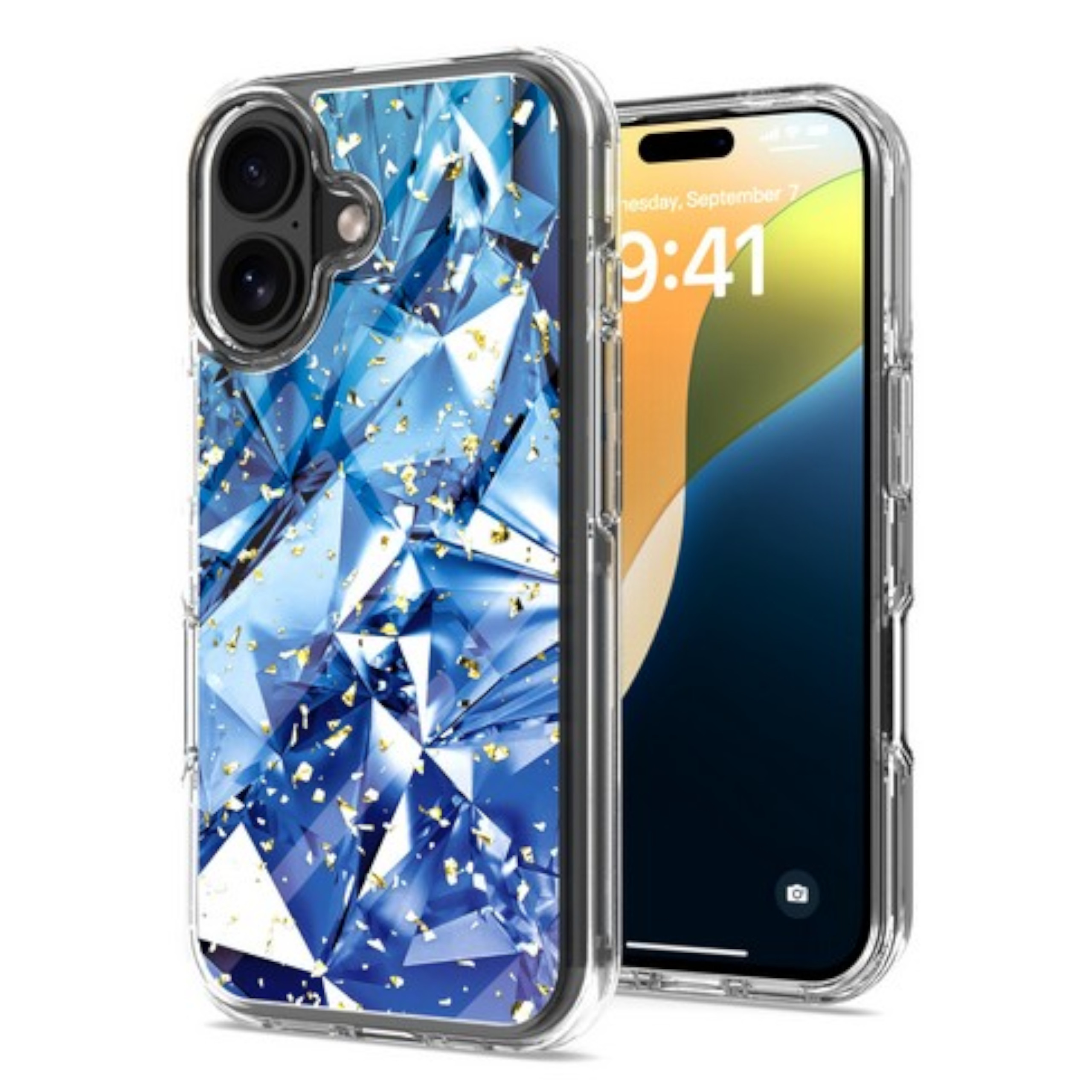 For Apple iPhone 16 Plus Fashion Marble Design Hard PC TPU Hybrid Case Cover - Picture 11 of 41