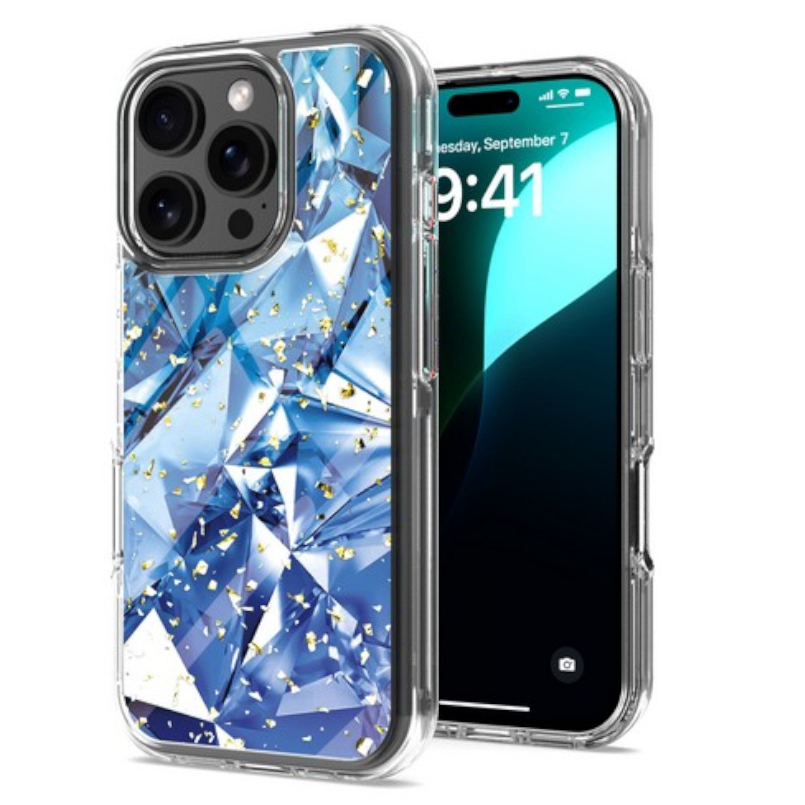 For Apple iPhone 16 Plus Fashion Marble Design Hard PC TPU Hybrid Case Cover - Picture 13 of 41