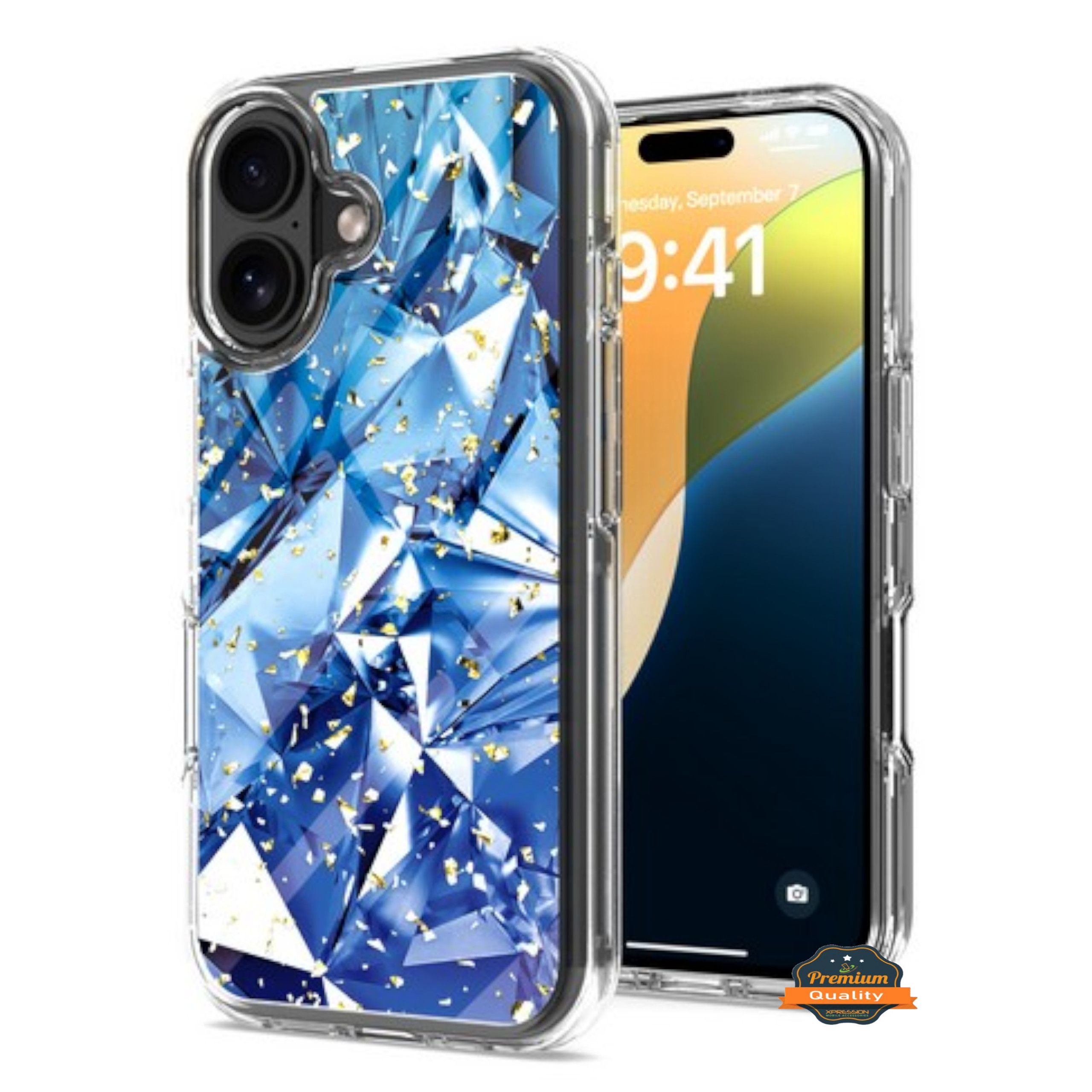 For Apple iPhone 16 Plus Fashion Marble Design Hard PC TPU Hybrid Case Cover - Picture 10 of 41