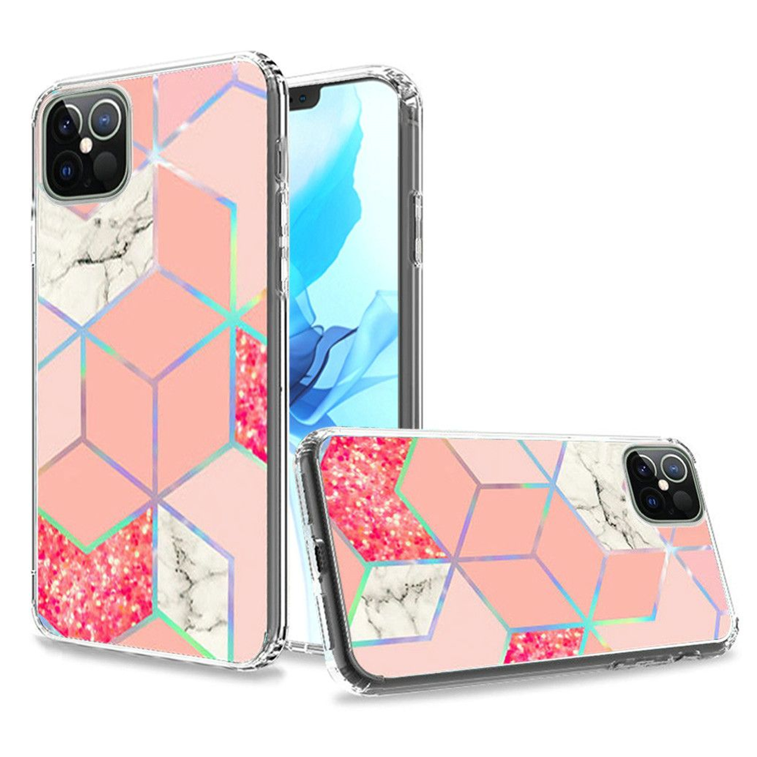 For Apple iPhone 16 Plus Fashion Marble Design Hard PC TPU Hybrid Case Cover - Picture 31 of 41