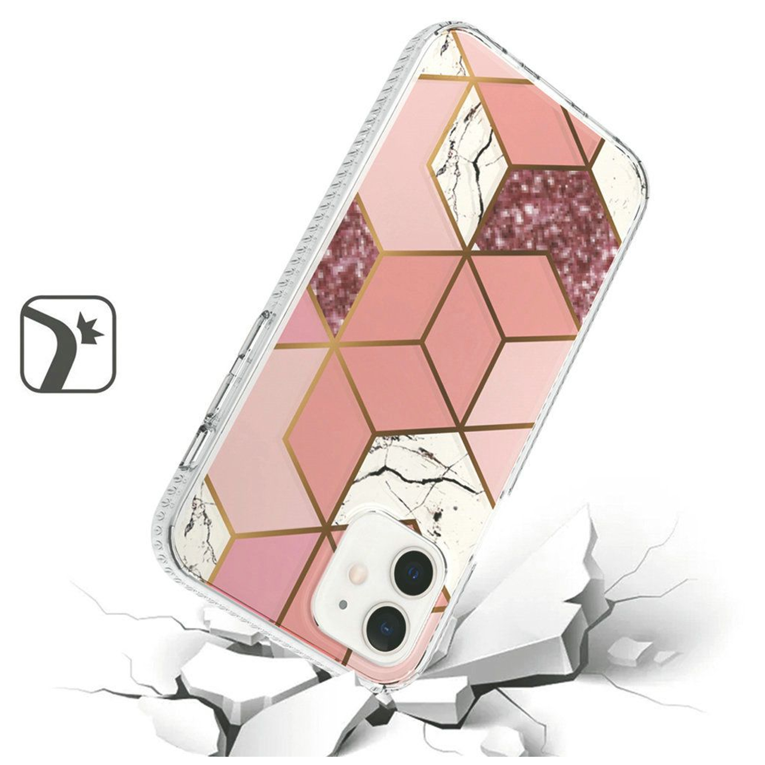 For Apple iPhone 16 Plus Fashion Marble Design Hard PC TPU Hybrid Case Cover - Picture 33 of 41