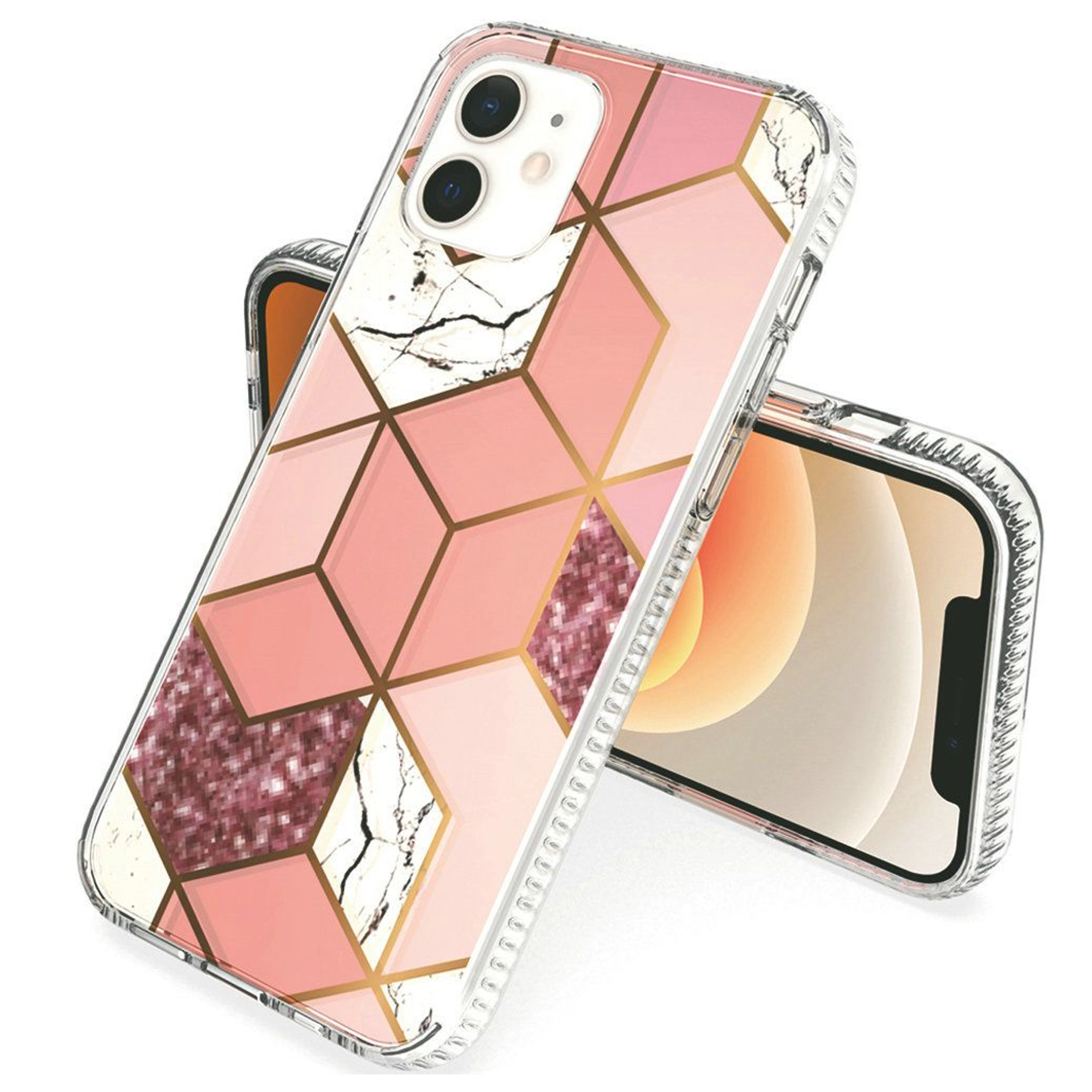 For Apple iPhone 16 Plus Fashion Marble Design Hard PC TPU Hybrid Case Cover - Picture 32 of 41