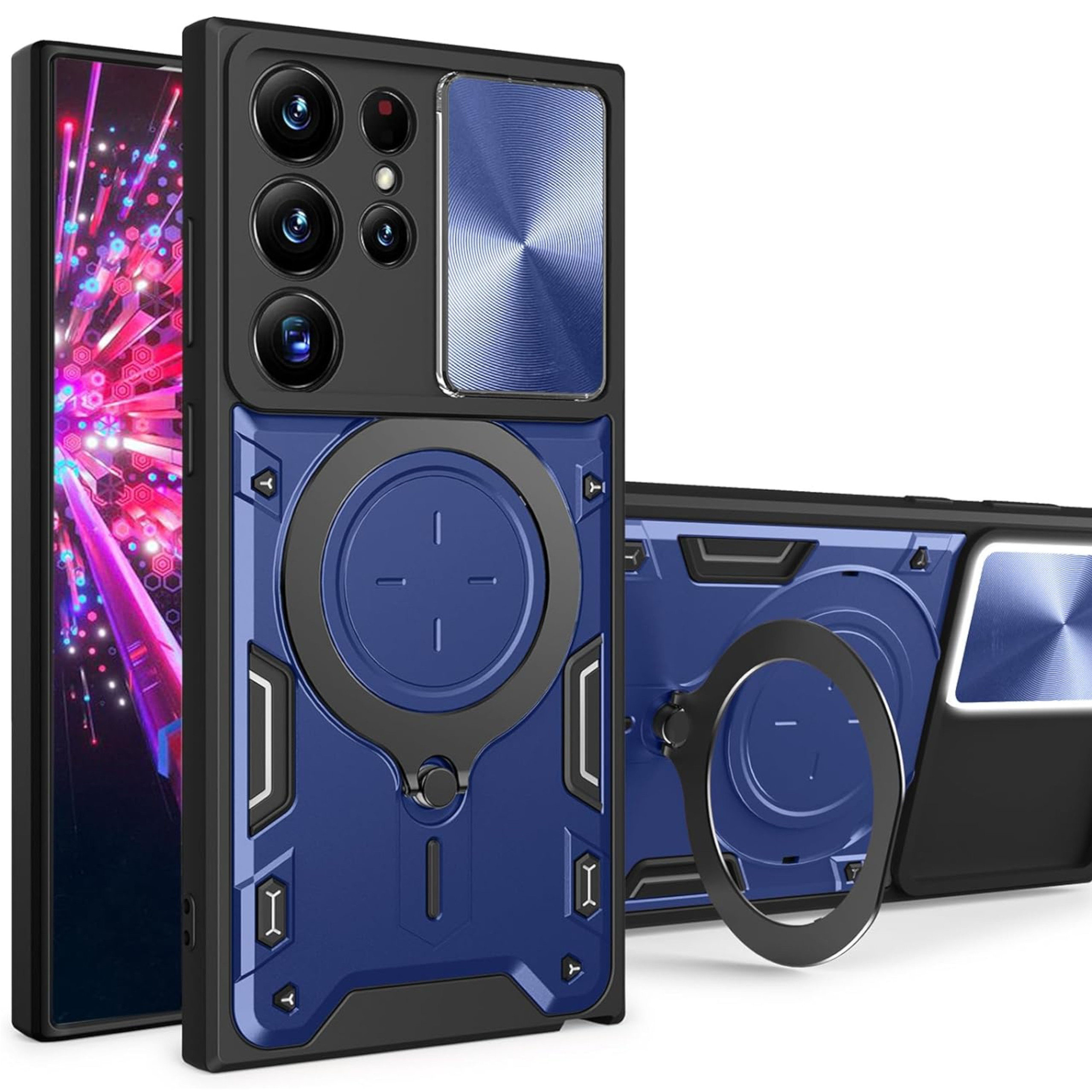 For Apple iPhone 17 Pro Max MagSafe Compatible w/ Ring Stand & Lens Case Cover - Picture 28 of 56