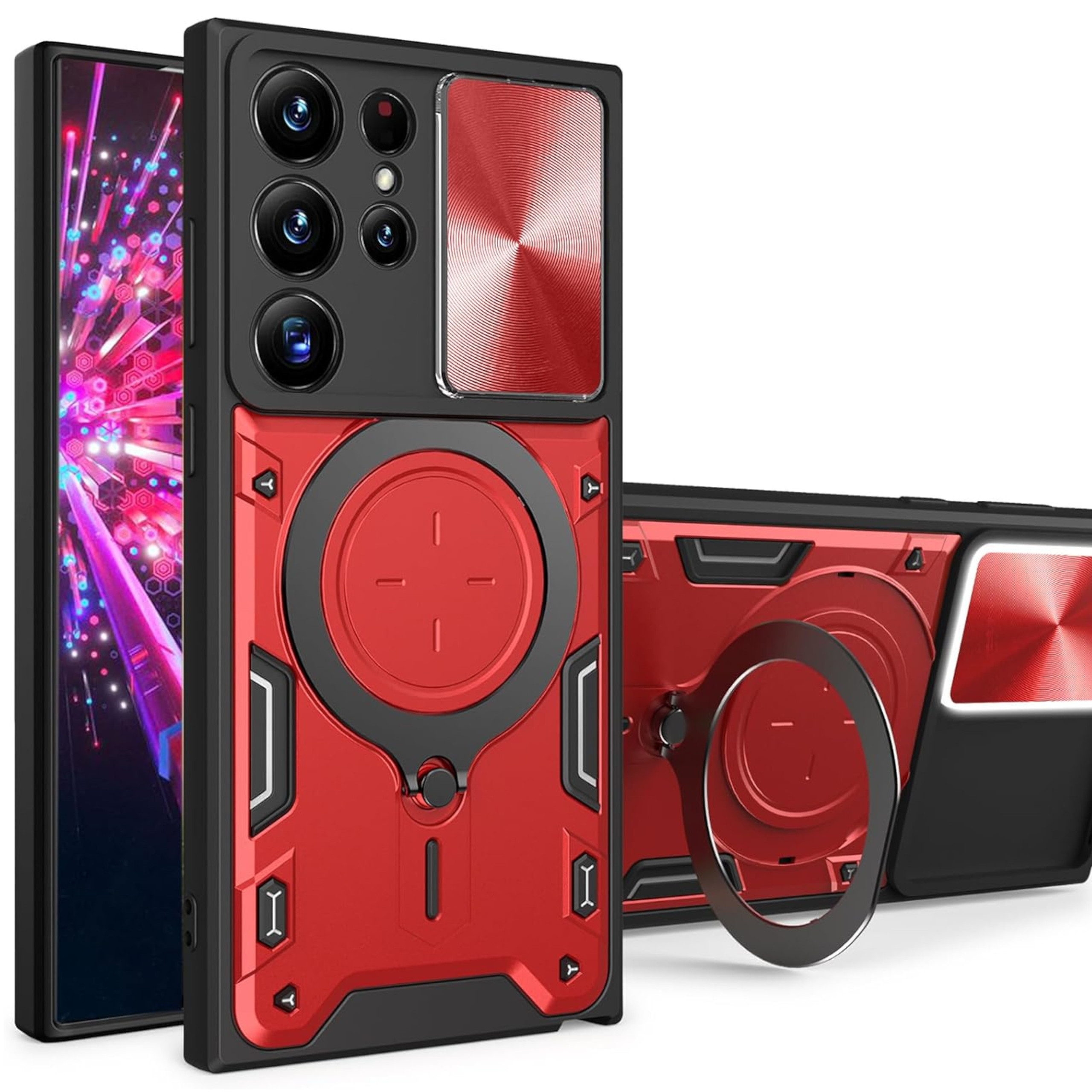 For Apple iPhone 17 Pro Max MagSafe Compatible w/ Ring Stand & Lens Case Cover - Picture 39 of 56