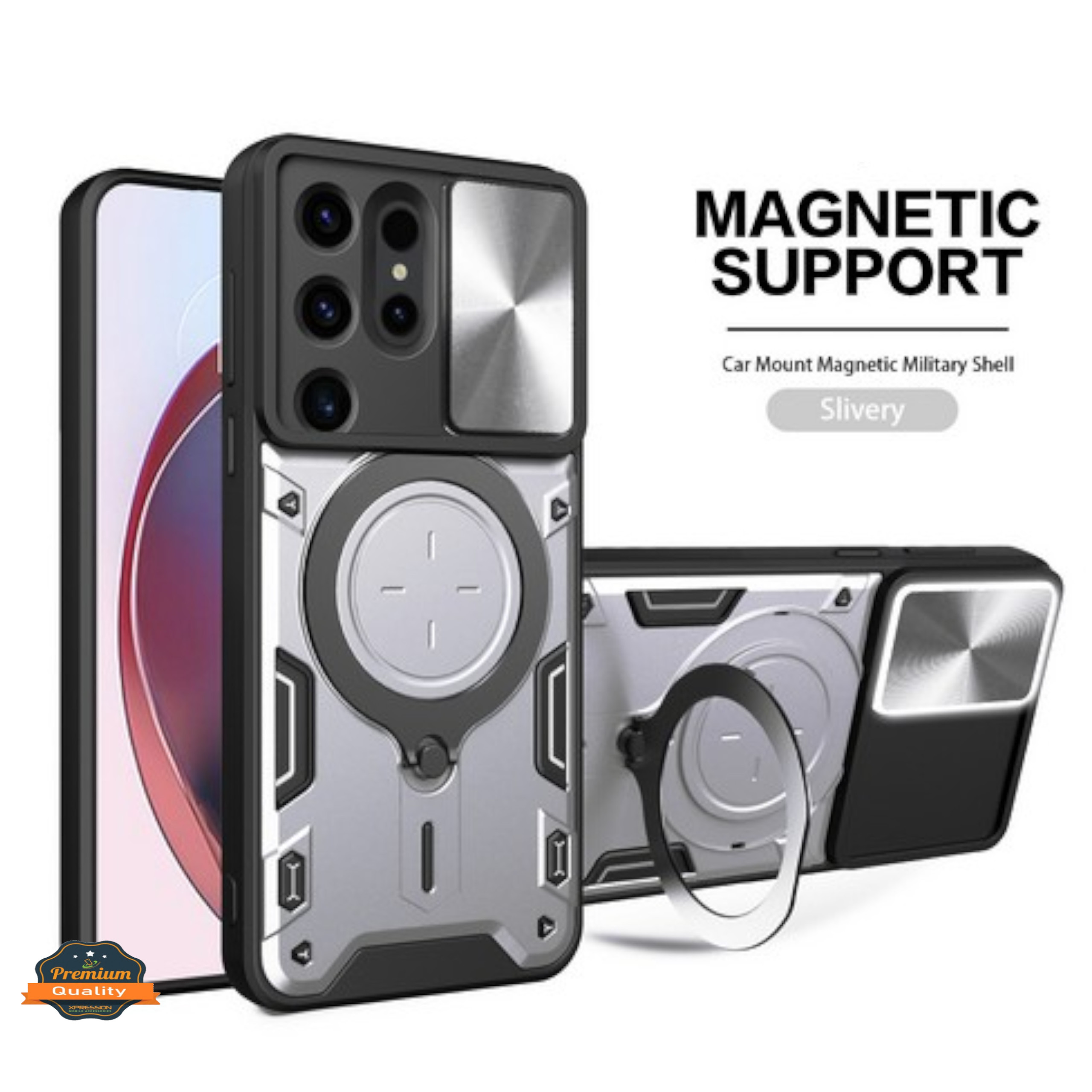 For Apple iPhone 17 Pro Max MagSafe Compatible w/ Ring Stand & Lens Case Cover - Picture 49 of 56