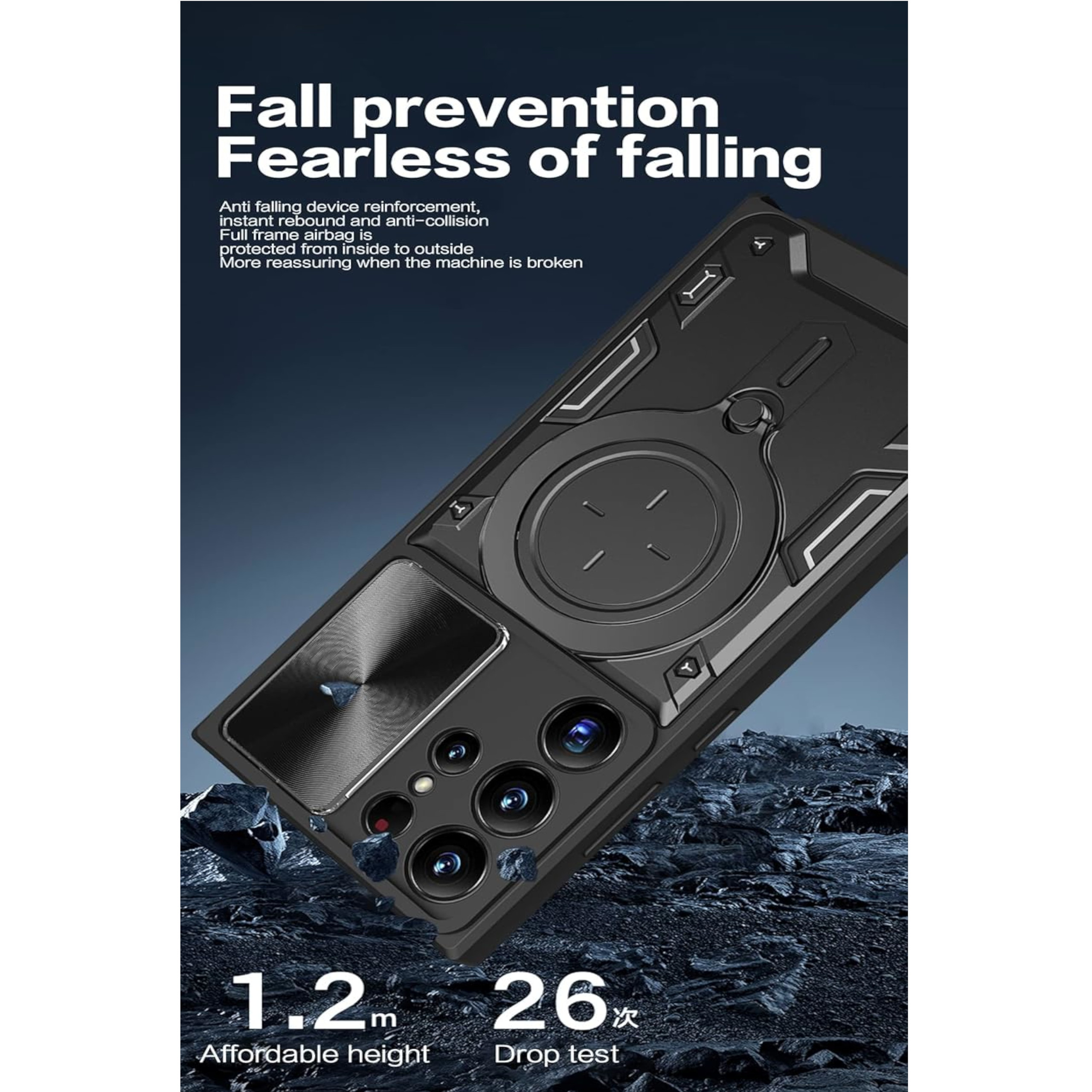 For Apple iPhone 17 Pro Max MagSafe Compatible w/ Ring Stand & Lens Case Cover - Picture 55 of 56