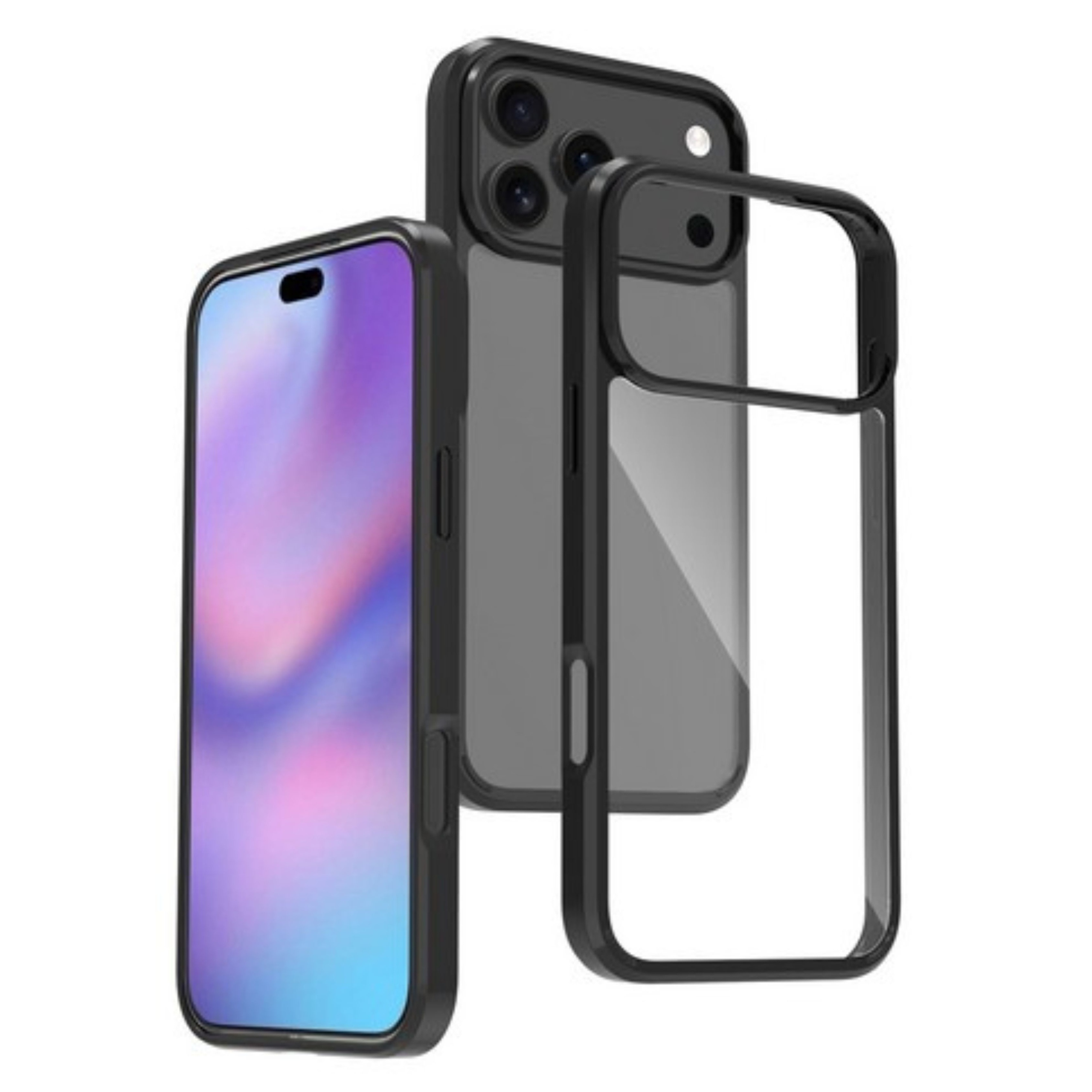 Für Apple iPhone 17 Pro Klar Rückseite TPU Bumper Rahmen Hybrid Slim Case Hülle - Bild 11 von 29
