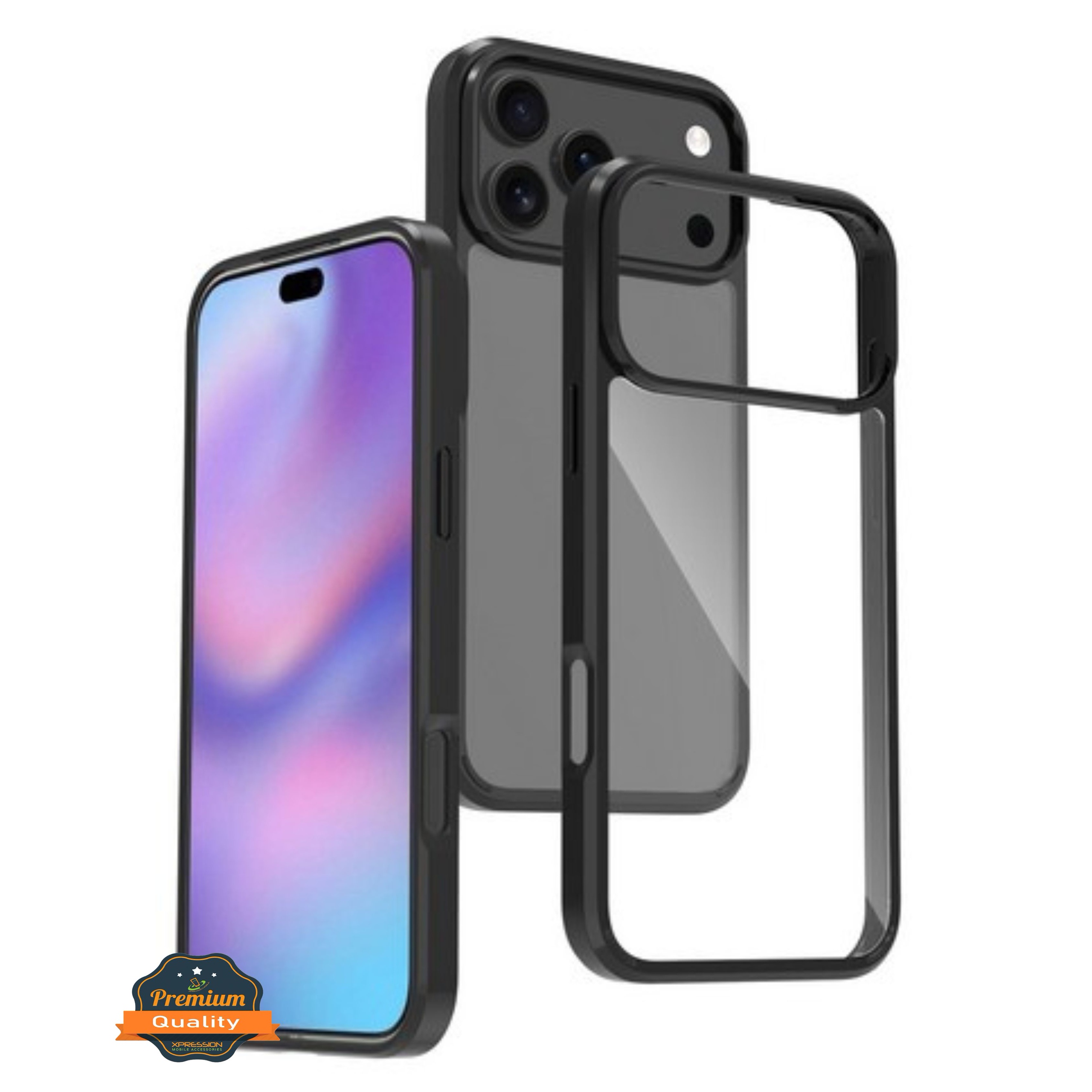 Für Apple iPhone 17 Pro Klar Rückseite TPU Bumper Rahmen Hybrid Slim Case Hülle - Bild 10 von 29