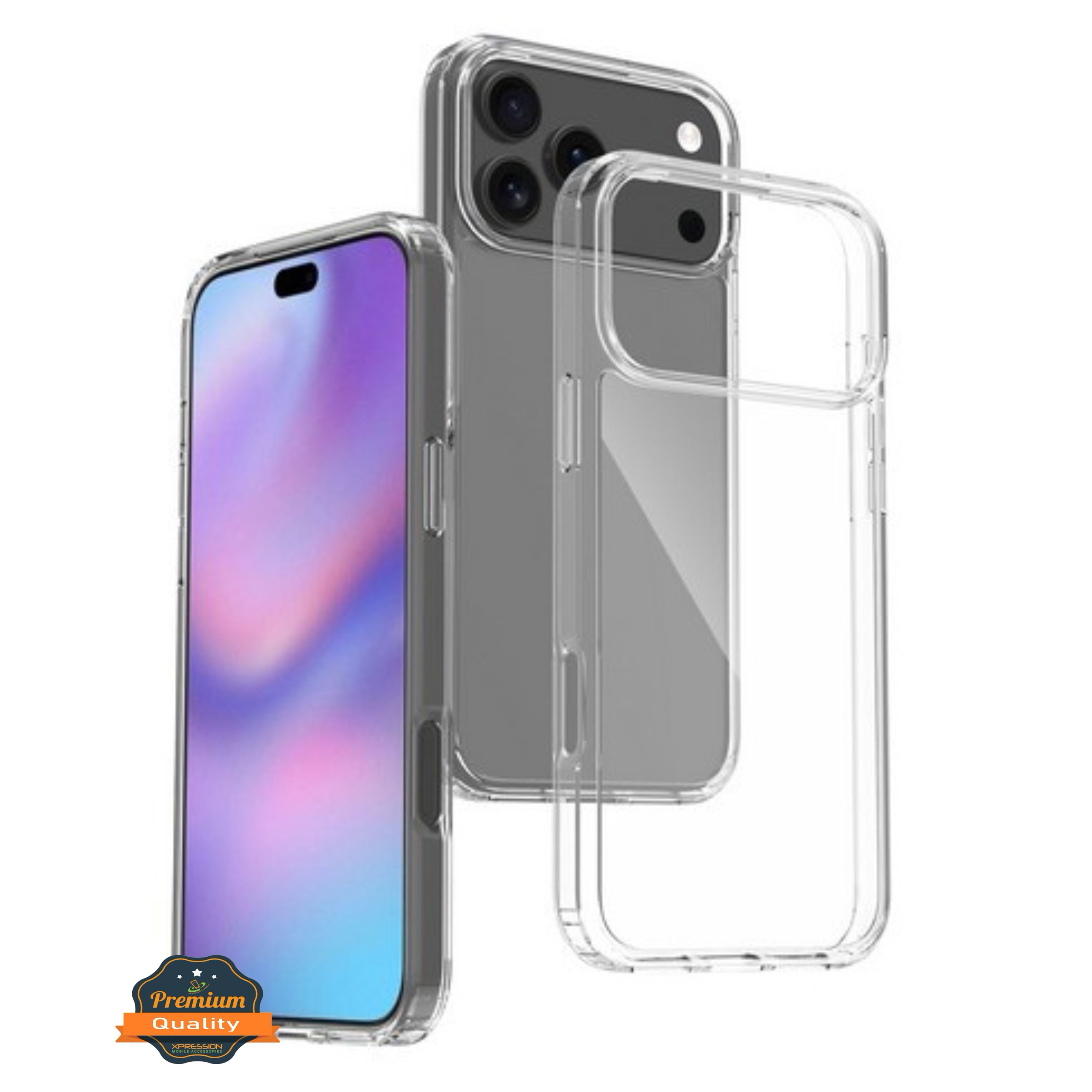 Für Apple iPhone 17 Pro Klar Rückseite TPU Bumper Rahmen Hybrid Slim Case Hülle - Bild 20 von 29