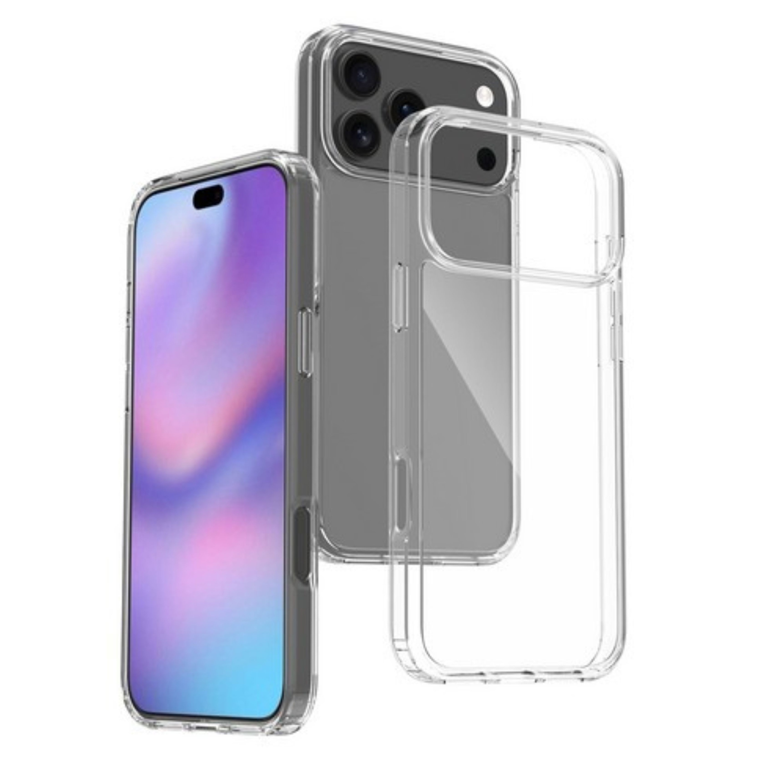 Für Apple iPhone 17 Pro Klar Rückseite TPU Bumper Rahmen Hybrid Slim Case Hülle - Bild 21 von 29