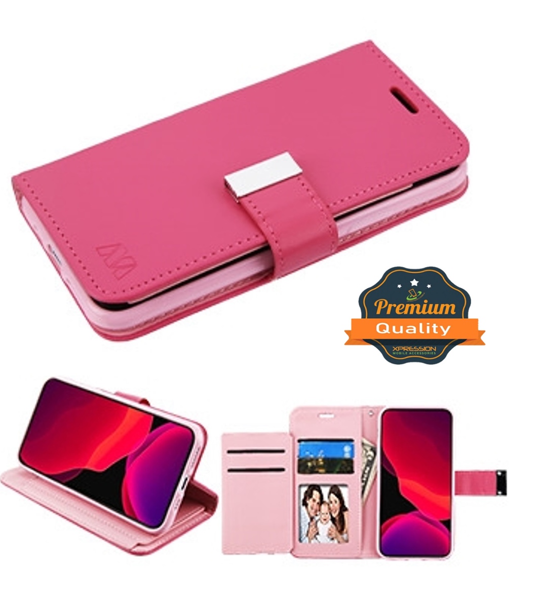 For Apple iPhone 8 /7 Plus leather Wallet 6 Card Pocket Pouch Flip Case Cover - Picture 34 of 48