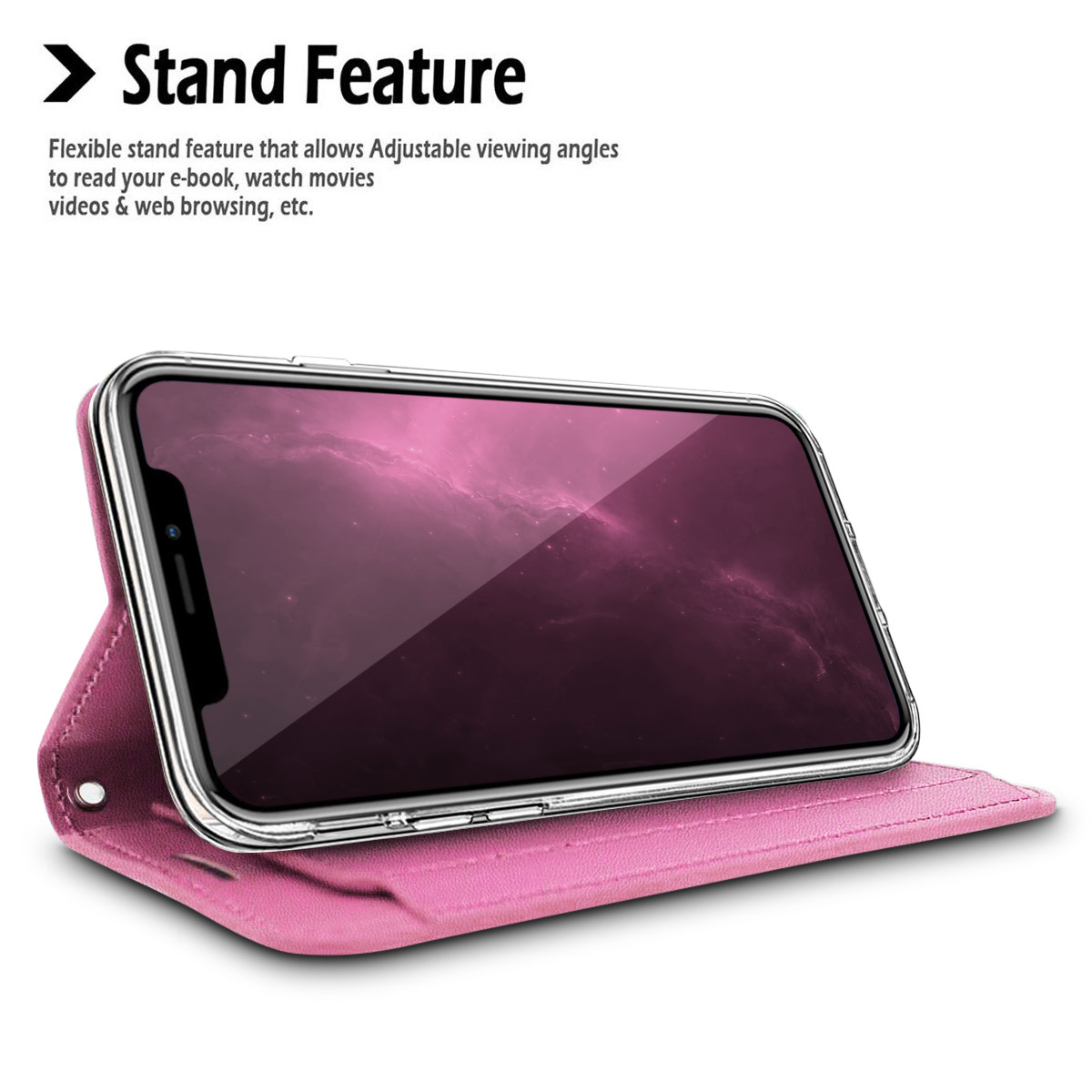 For Apple iPhone 8 /7 Plus leather Wallet 6 Card Pocket Pouch Flip Case Cover - Picture 36 of 48