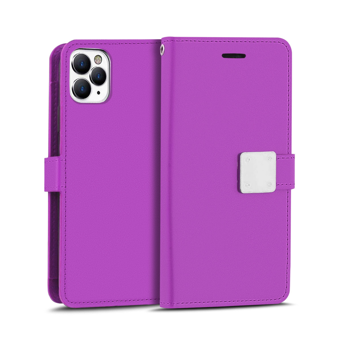 For Apple iPhone 8 /7 Plus leather Wallet 6 Card Pocket Pouch Flip Case Cover - Picture 32 of 48