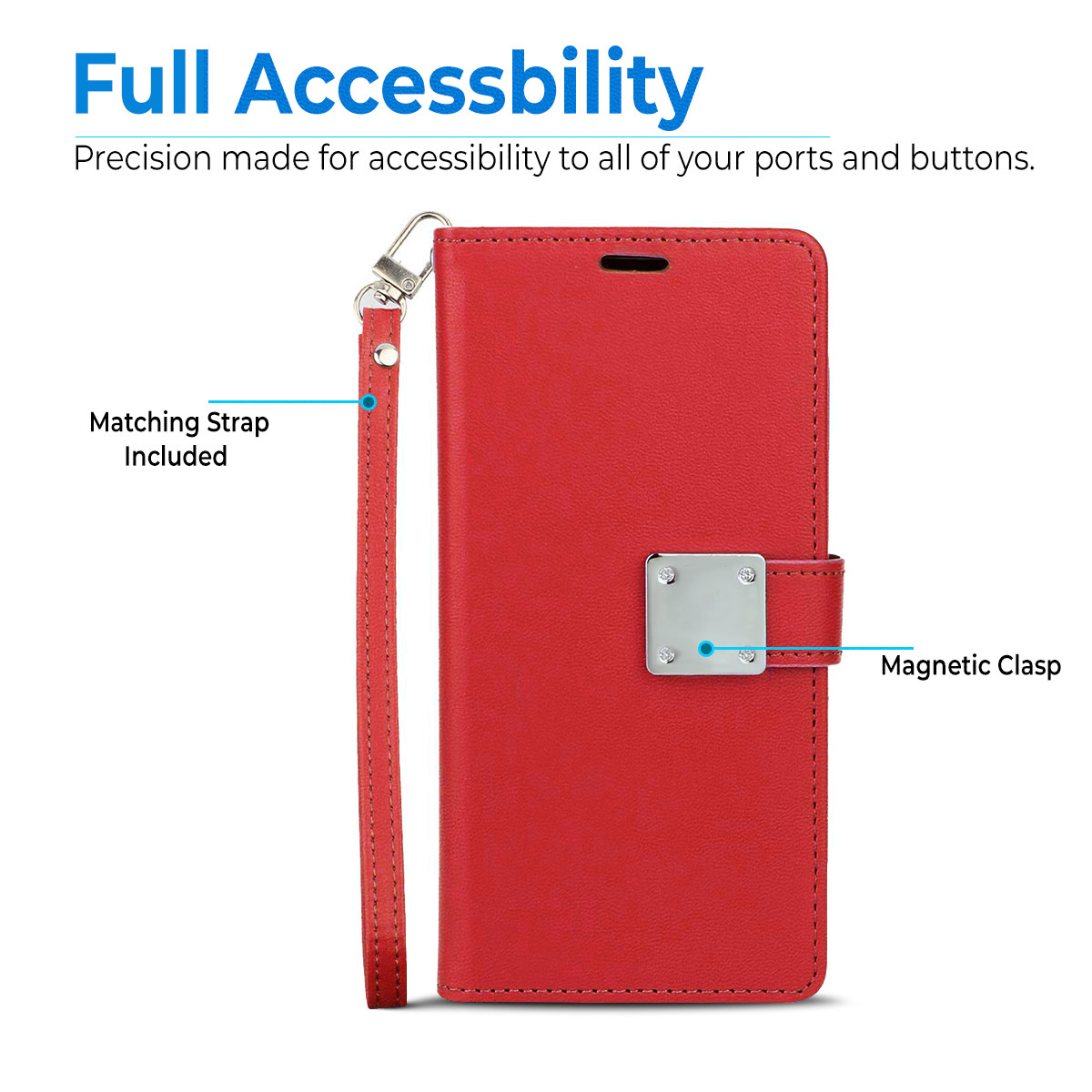 For Apple iPhone 8 /7 Plus leather Wallet 6 Card Pocket Pouch Flip Case Cover - Picture 23 of 48