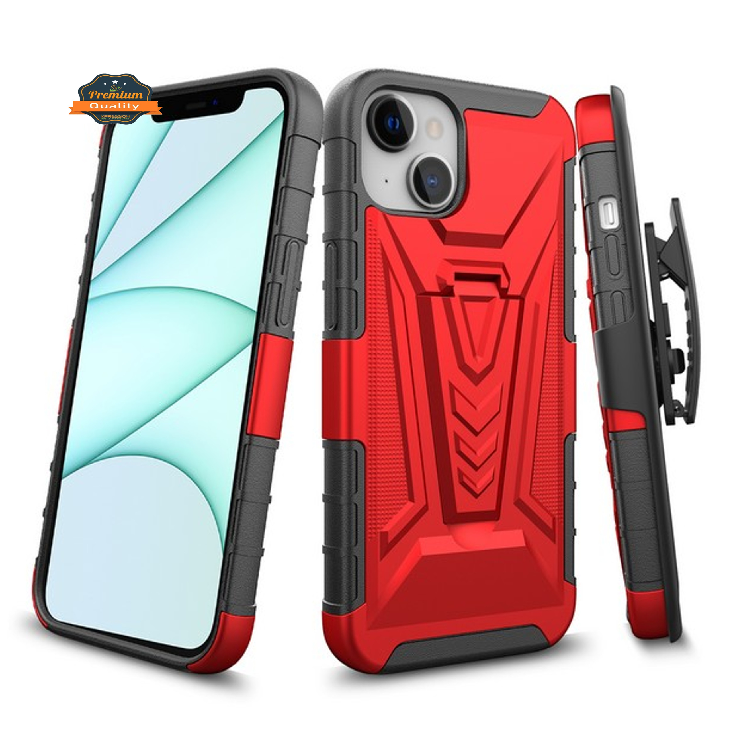 For Apple iPhone SE 3 (2022) SE/8/7 Belt Clip Holster, Stand Hybrid Case Cover - Picture 29 of 37