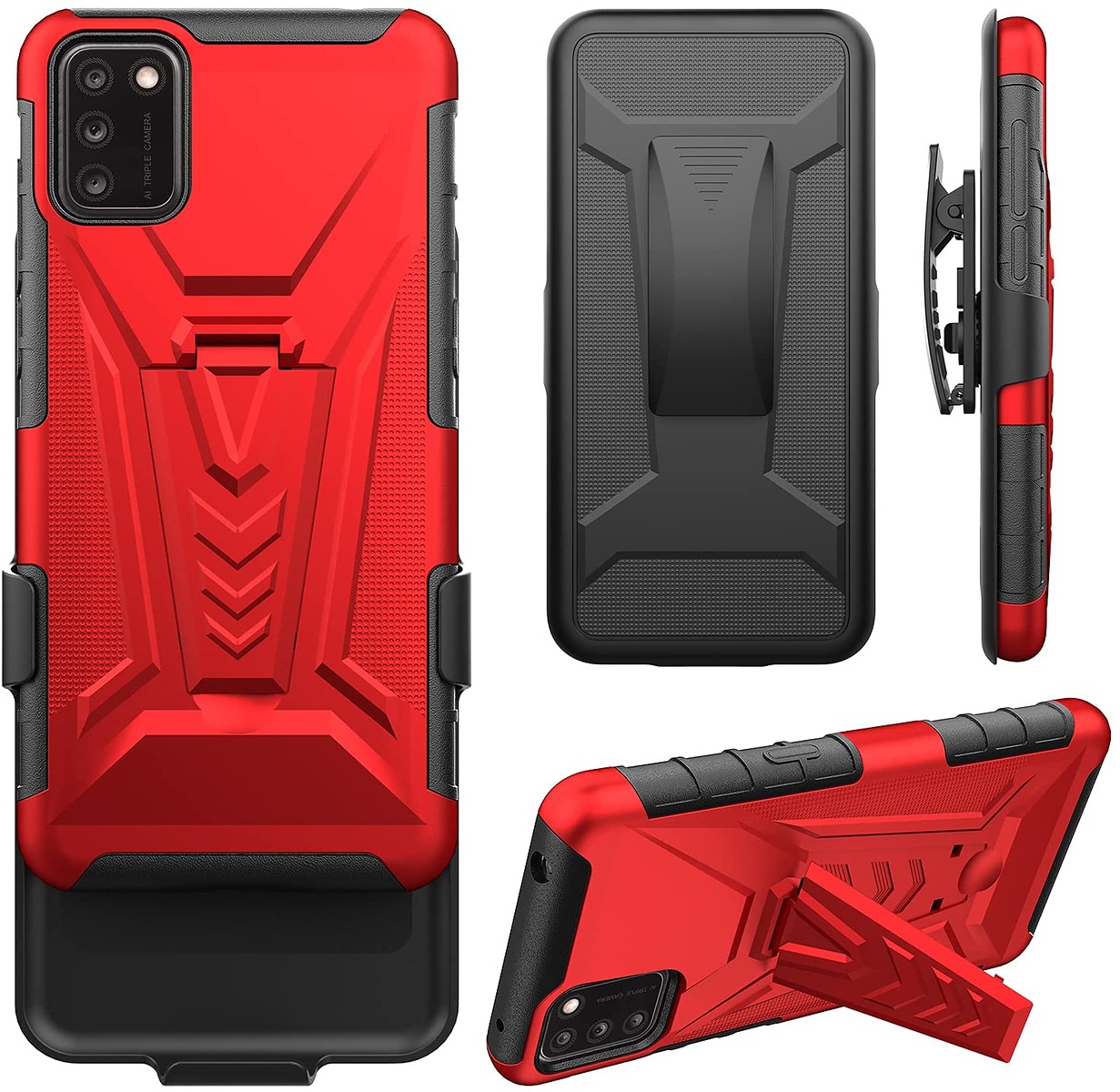 For Apple iPhone SE 3 (2022) SE/8/7 Belt Clip Holster, Stand Hybrid Case Cover - Picture 32 of 37