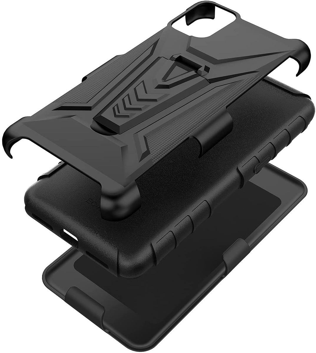 For Apple iPhone SE 3 (2022) SE/8/7 Belt Clip Holster, Stand Hybrid Case Cover - Picture 16 of 37