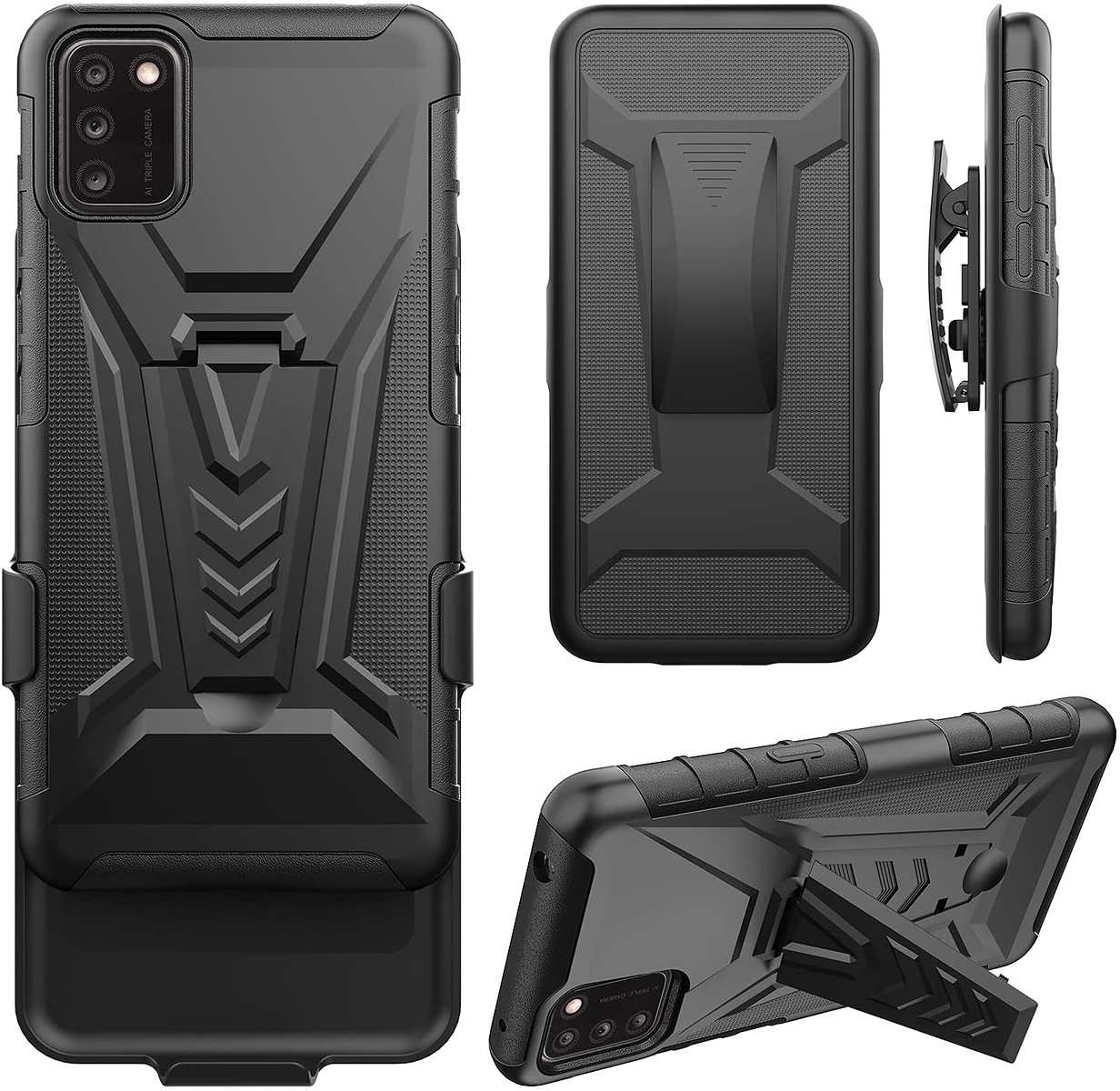 For Apple iPhone SE 3 (2022) SE/8/7 Belt Clip Holster, Stand Hybrid Case Cover - Picture 13 of 37