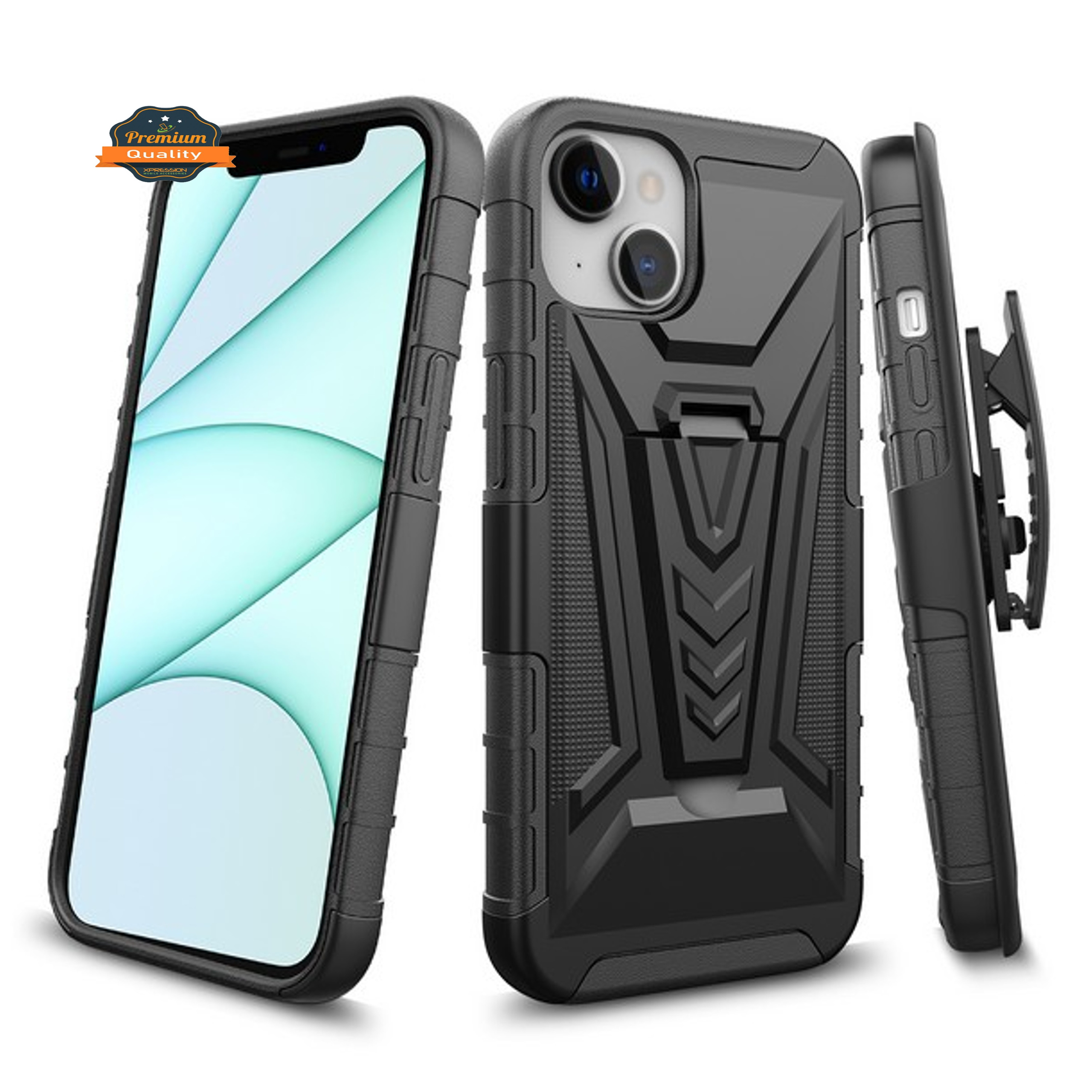 For Apple iPhone SE 3 (2022) SE/8/7 Belt Clip Holster, Stand Hybrid Case Cover - Picture 11 of 37