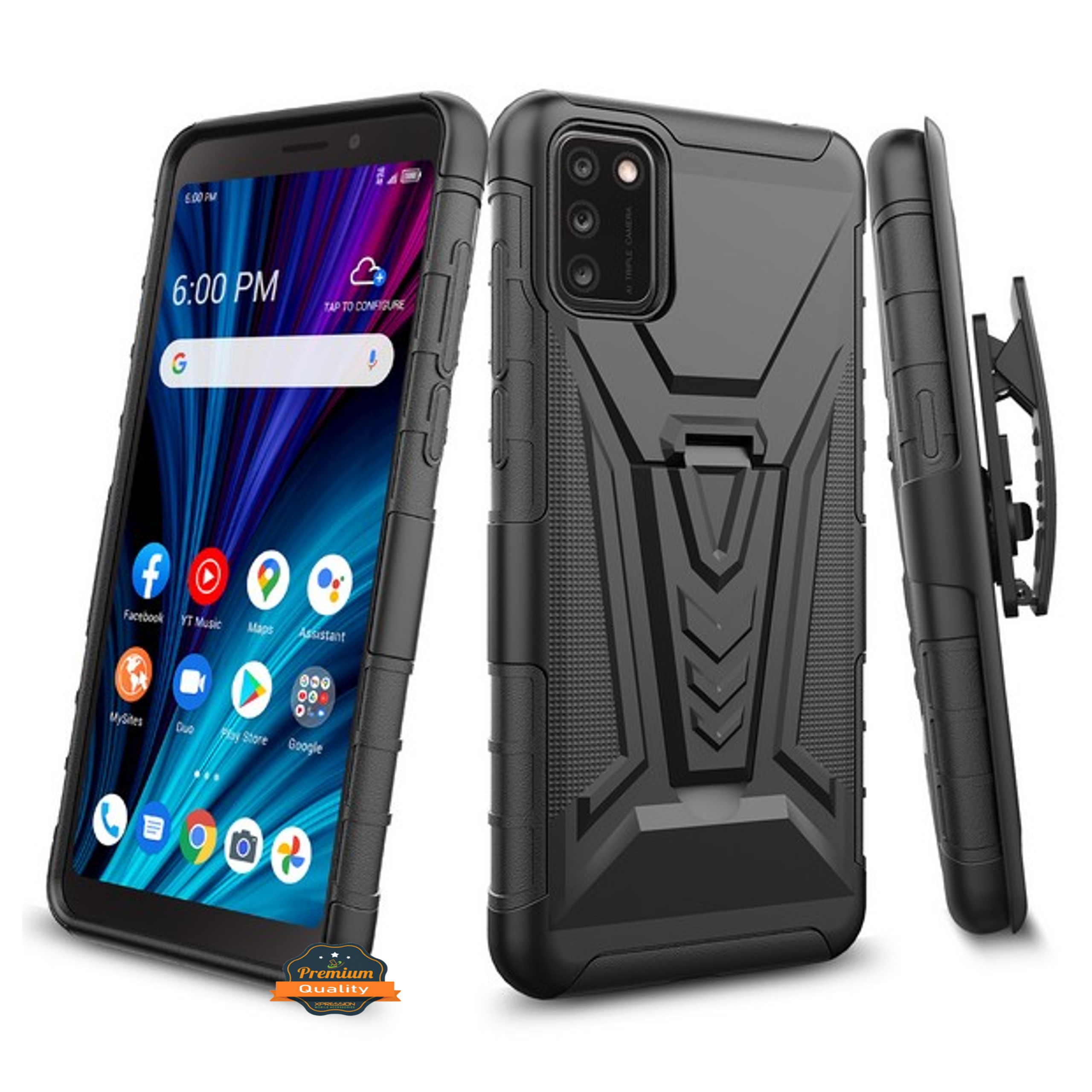 For Apple iPhone SE 3 (2022) SE/8/7 Belt Clip Holster, Stand Hybrid Case Cover - Picture 12 of 37