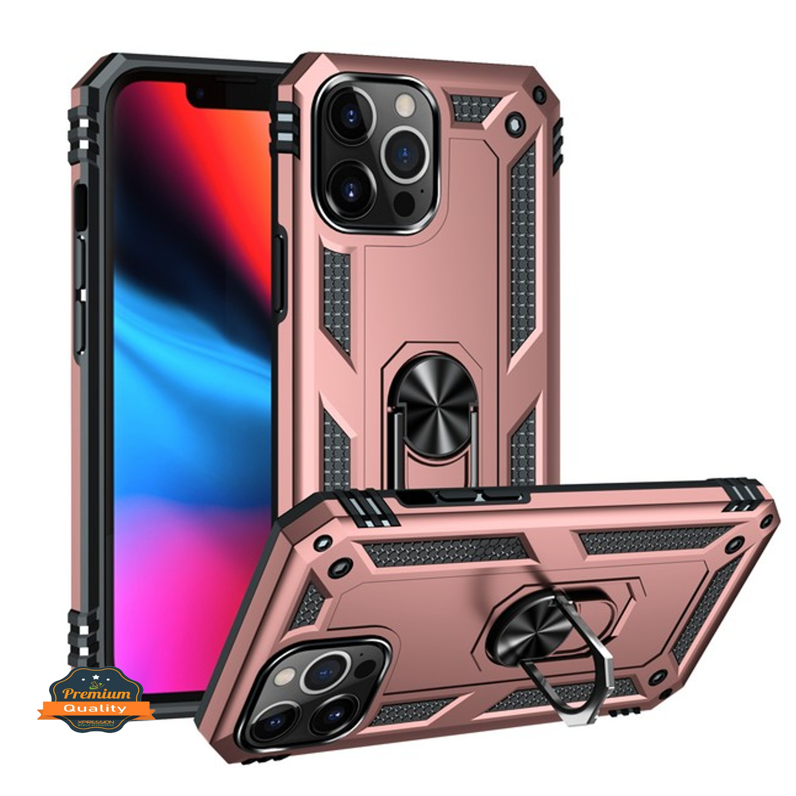 For Apple iPhone XR Shockproof Hybrid Dual Layer Hard with Ring Stand Case Cover - Picture 47 of 63