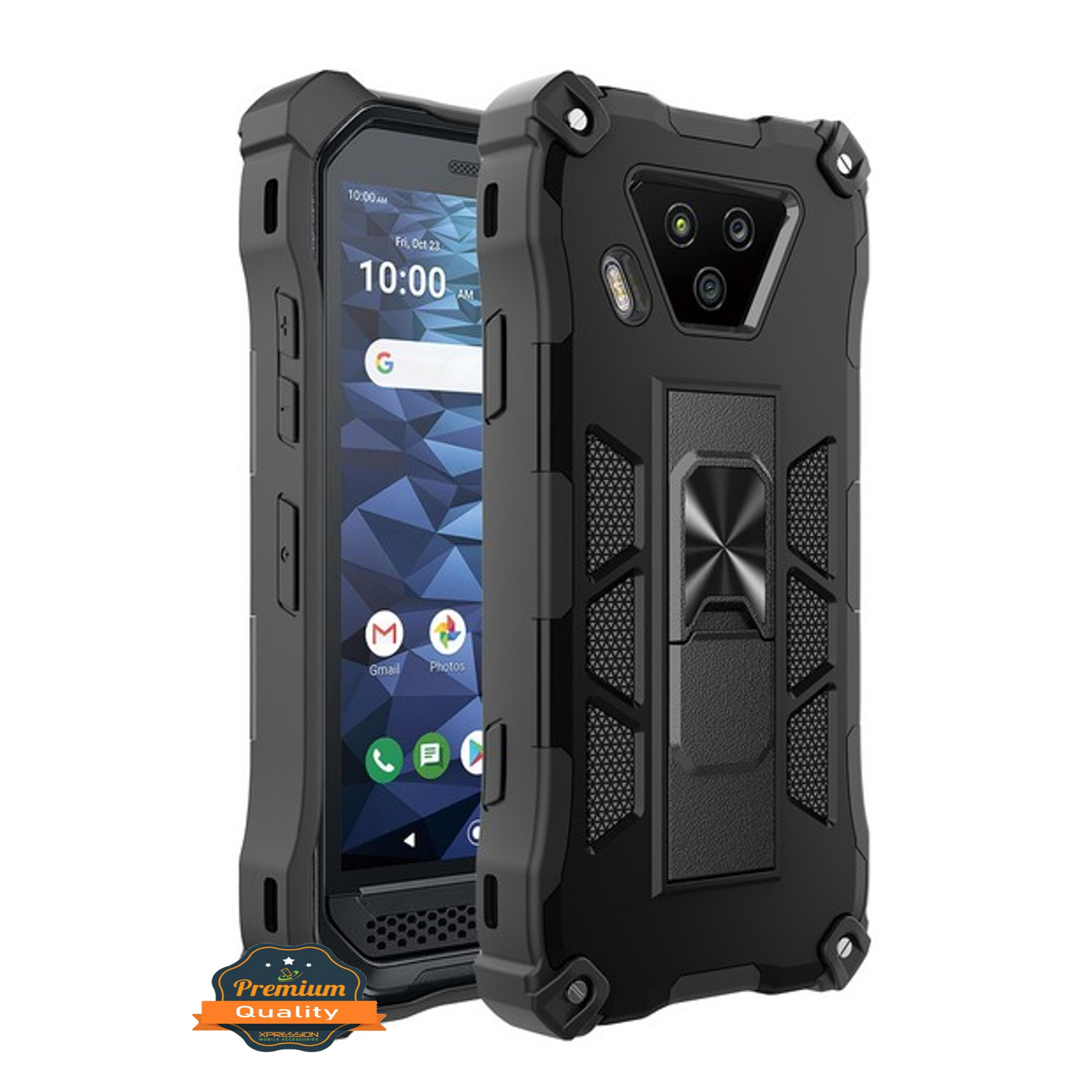 For Kyocera DuraForce Ultra 5G UW E7110 Case w/ Hidden Stand Hybrid Armor Cover - Picture 10 of 41