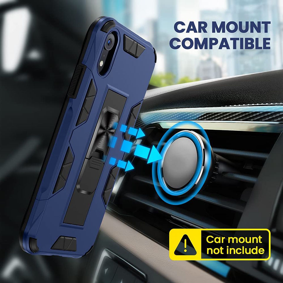 For Kyocera DuraForce Ultra 5G UW E7110 Case w/ Hidden Stand Hybrid Armor Cover - Picture 24 of 41