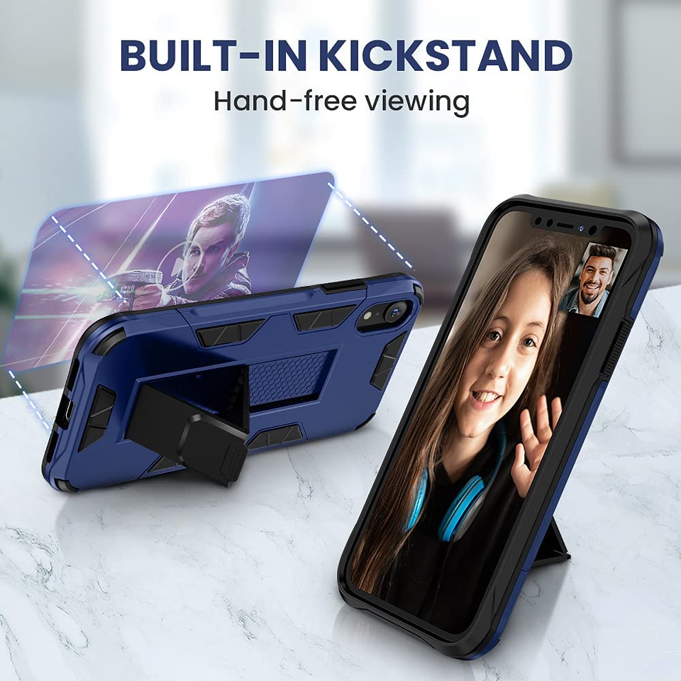 For Kyocera DuraForce Ultra 5G UW E7110 Case w/ Hidden Stand Hybrid Armor Cover - Picture 25 of 41