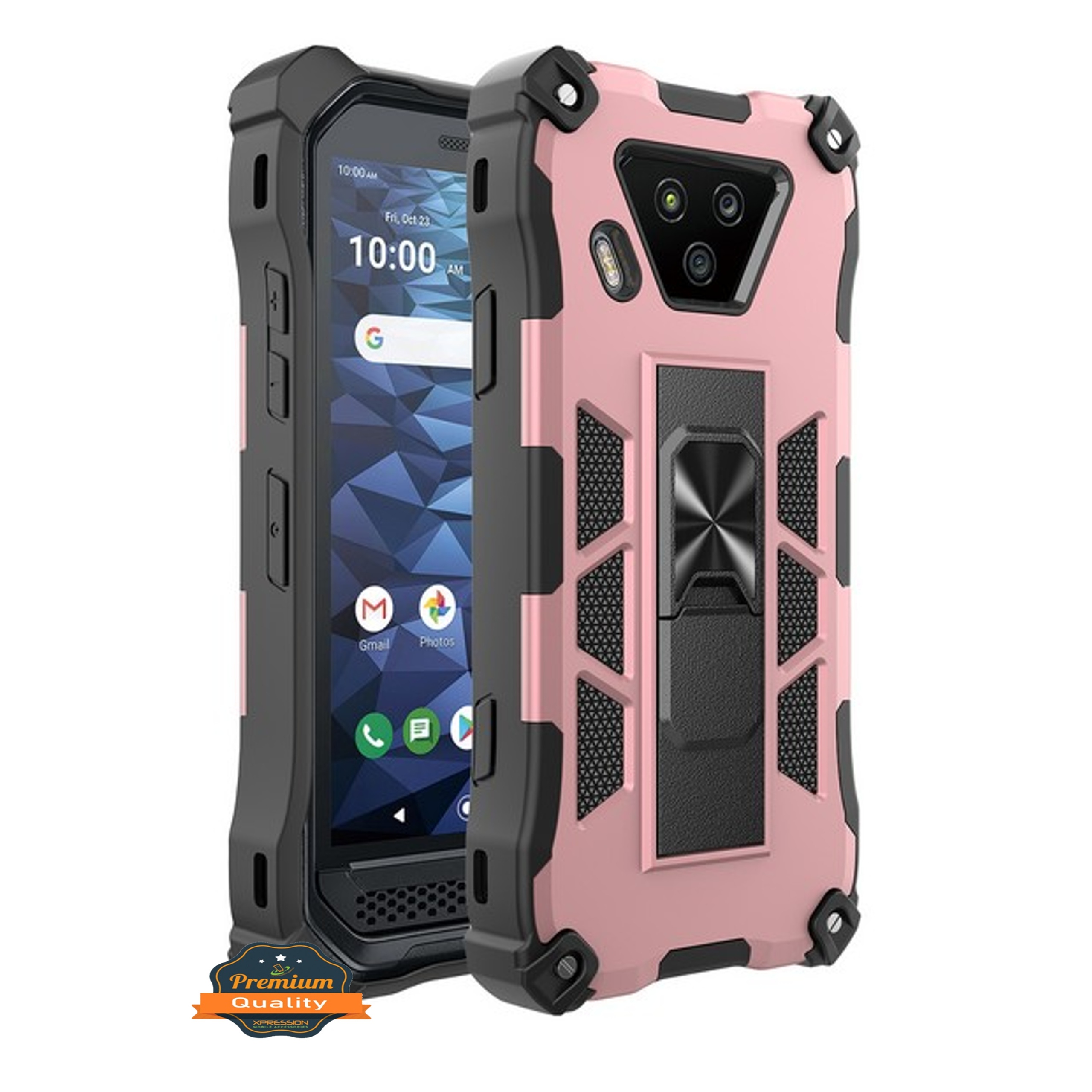 For Kyocera DuraForce Ultra 5G UW E7110 Case w/ Hidden Stand Hybrid Armor Cover - Picture 34 of 41