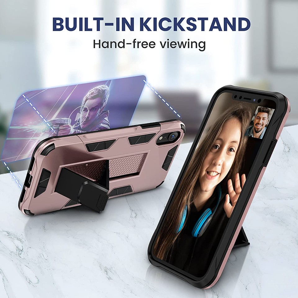 For Kyocera DuraForce Ultra 5G UW E7110 Case w/ Hidden Stand Hybrid Armor Cover - Picture 40 of 41
